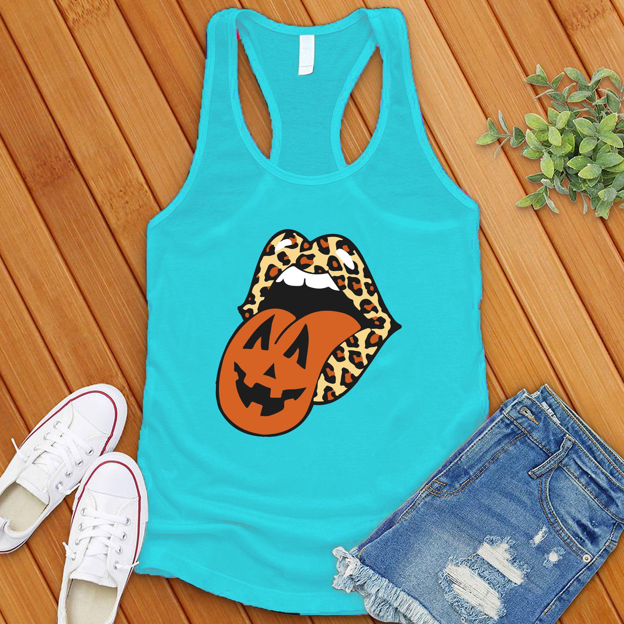 Leopard Lips Halloween Women's Tank Top