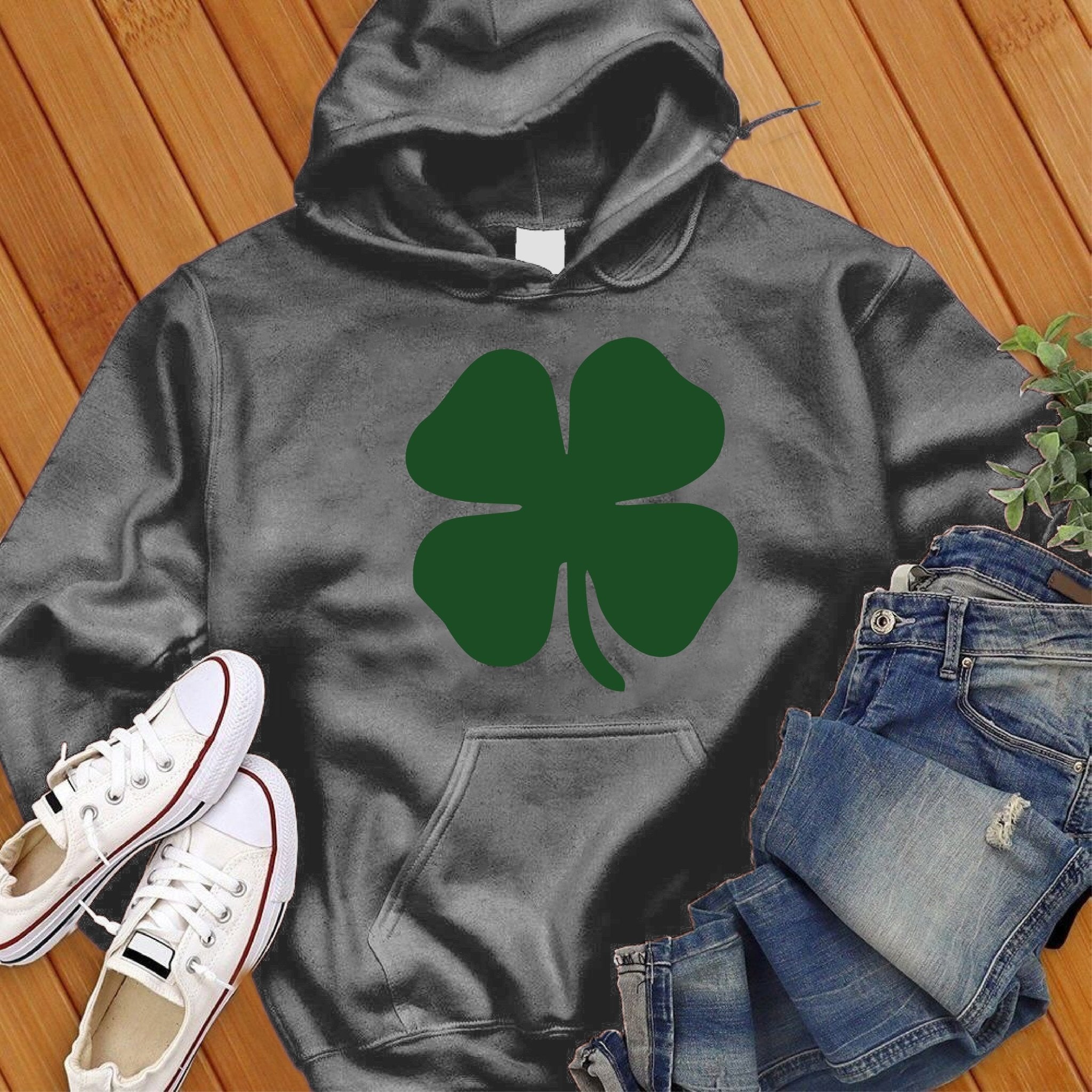 4 Leaf Clover Hoodie - Love Tees