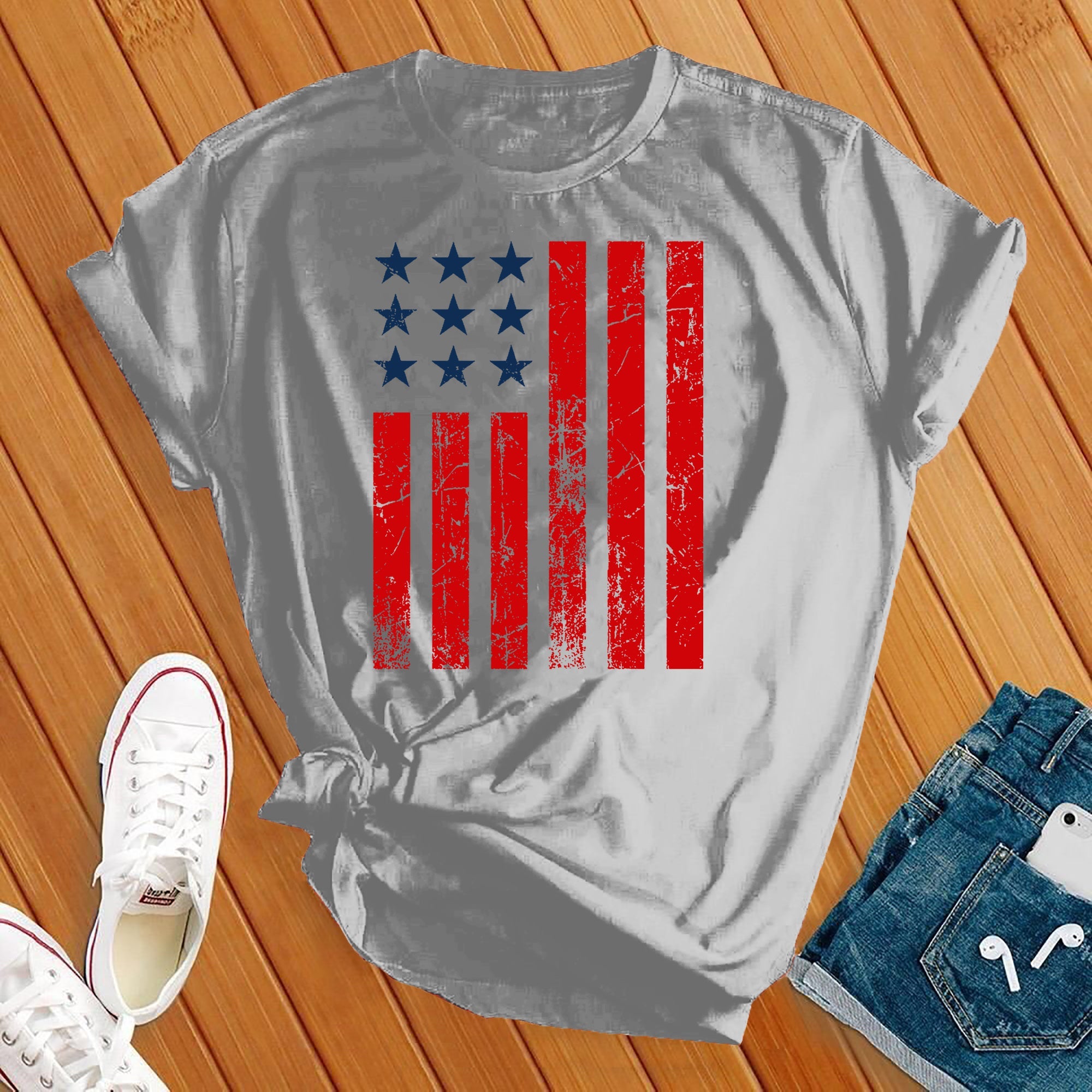 4th of July American Flag Tee - Love Tees