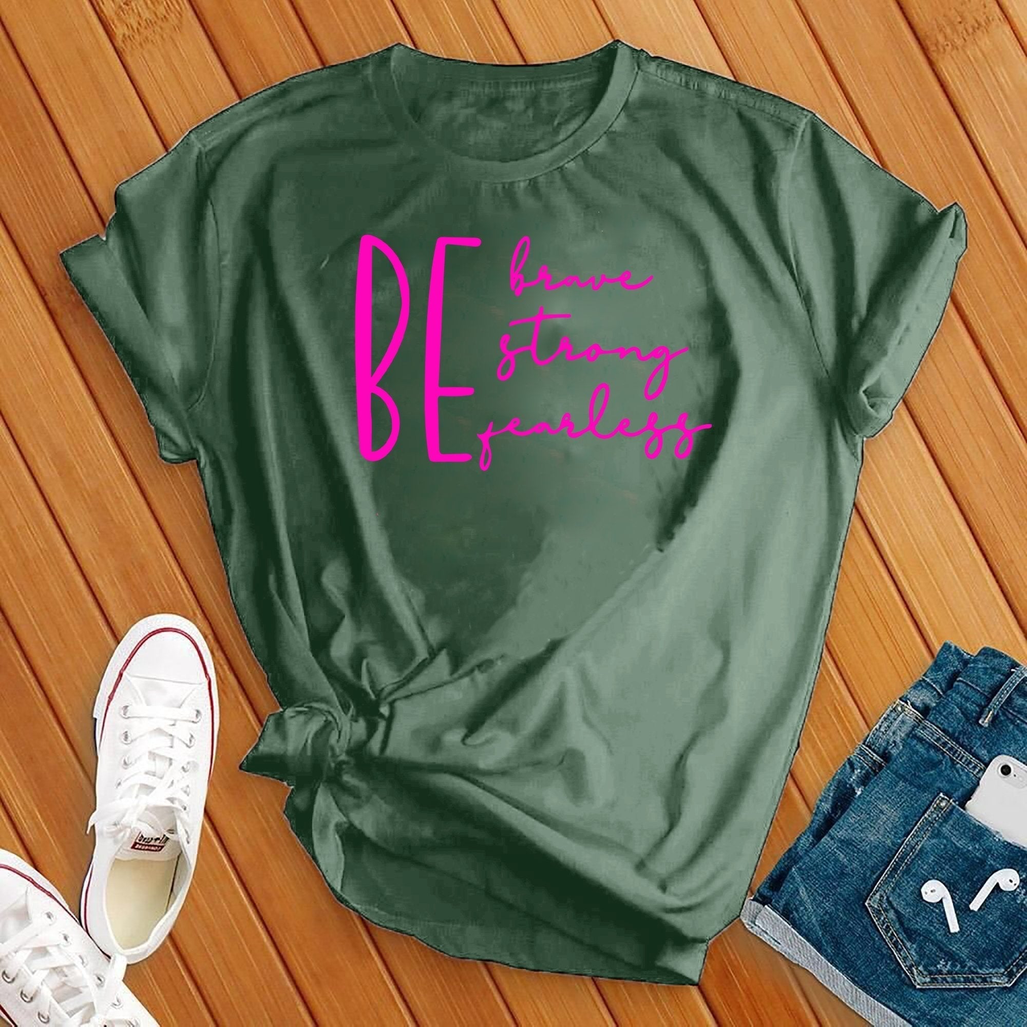 Be Brave Strong Fearless Tee - Love Tees