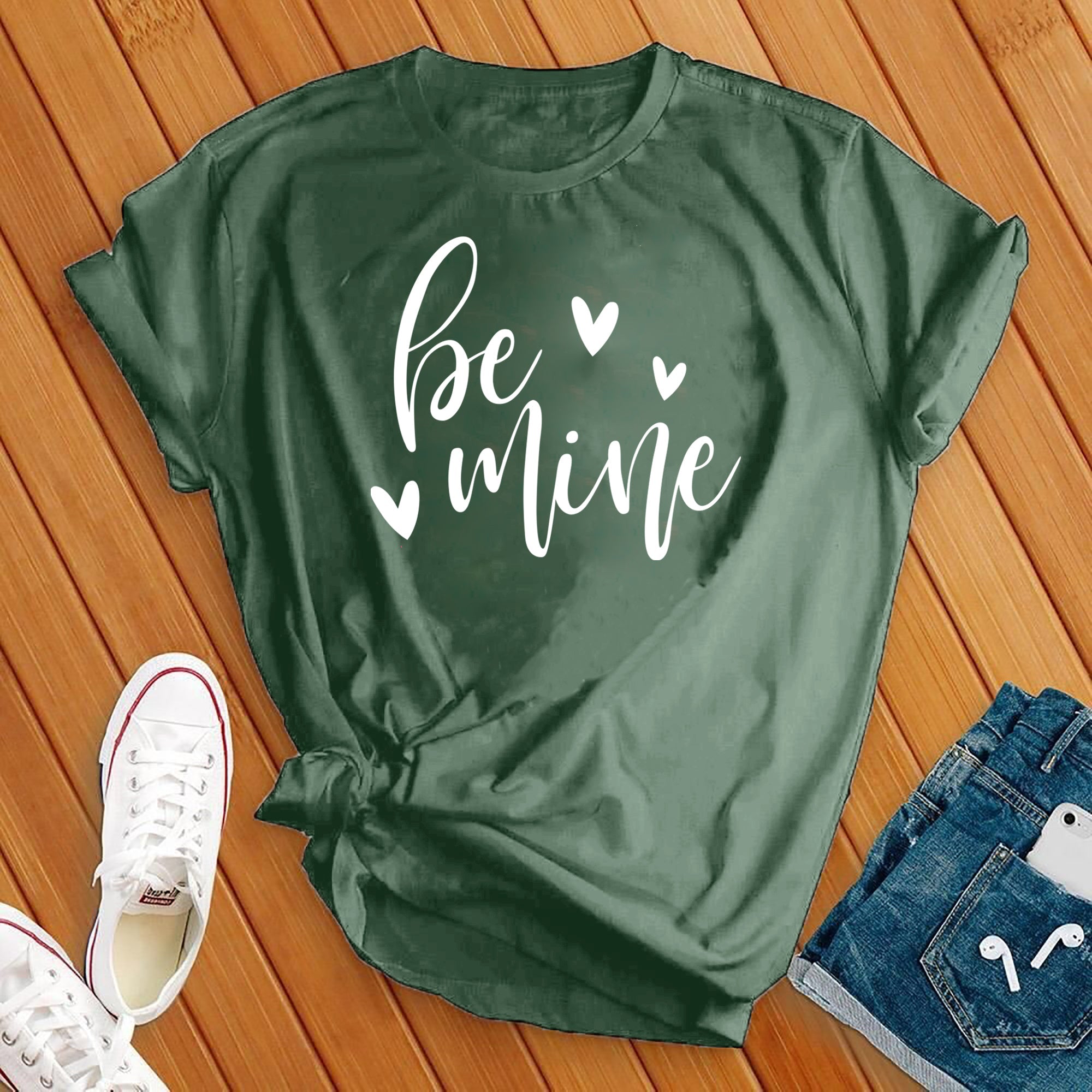 Be Mine White Tee - Love Tees