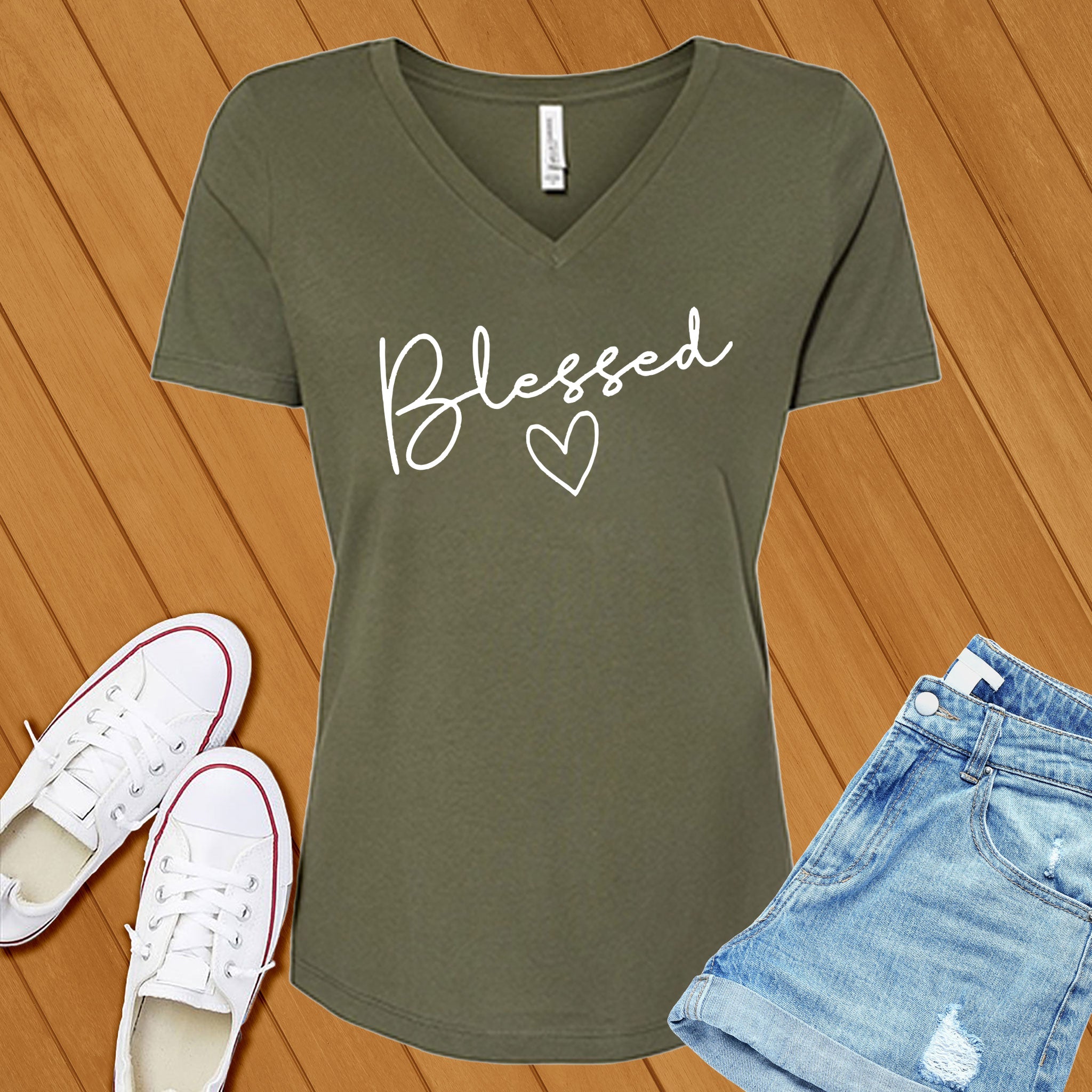 Blessed V-Neck - Love Tees