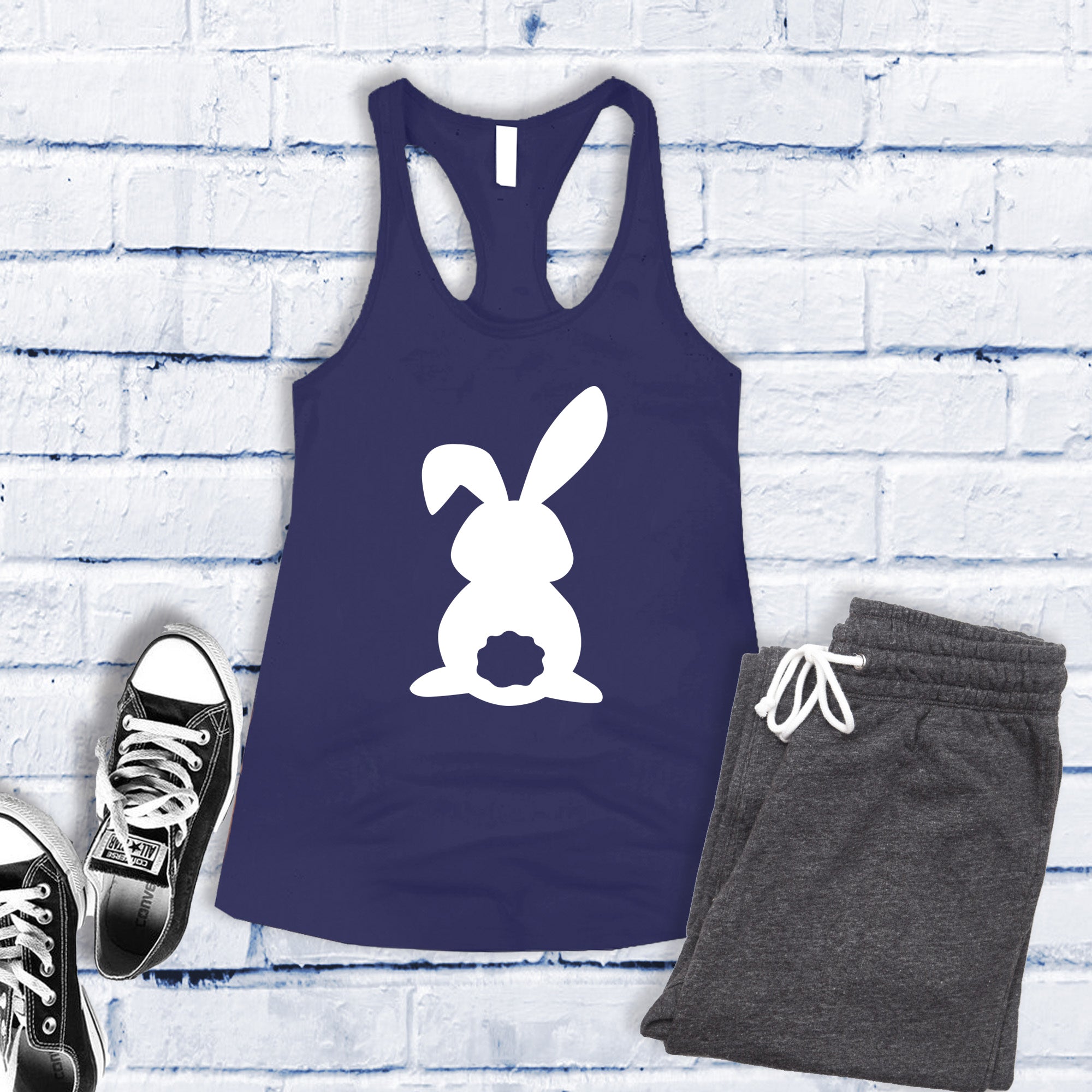 Bunny Outline Women's Tank Top - Love Tees