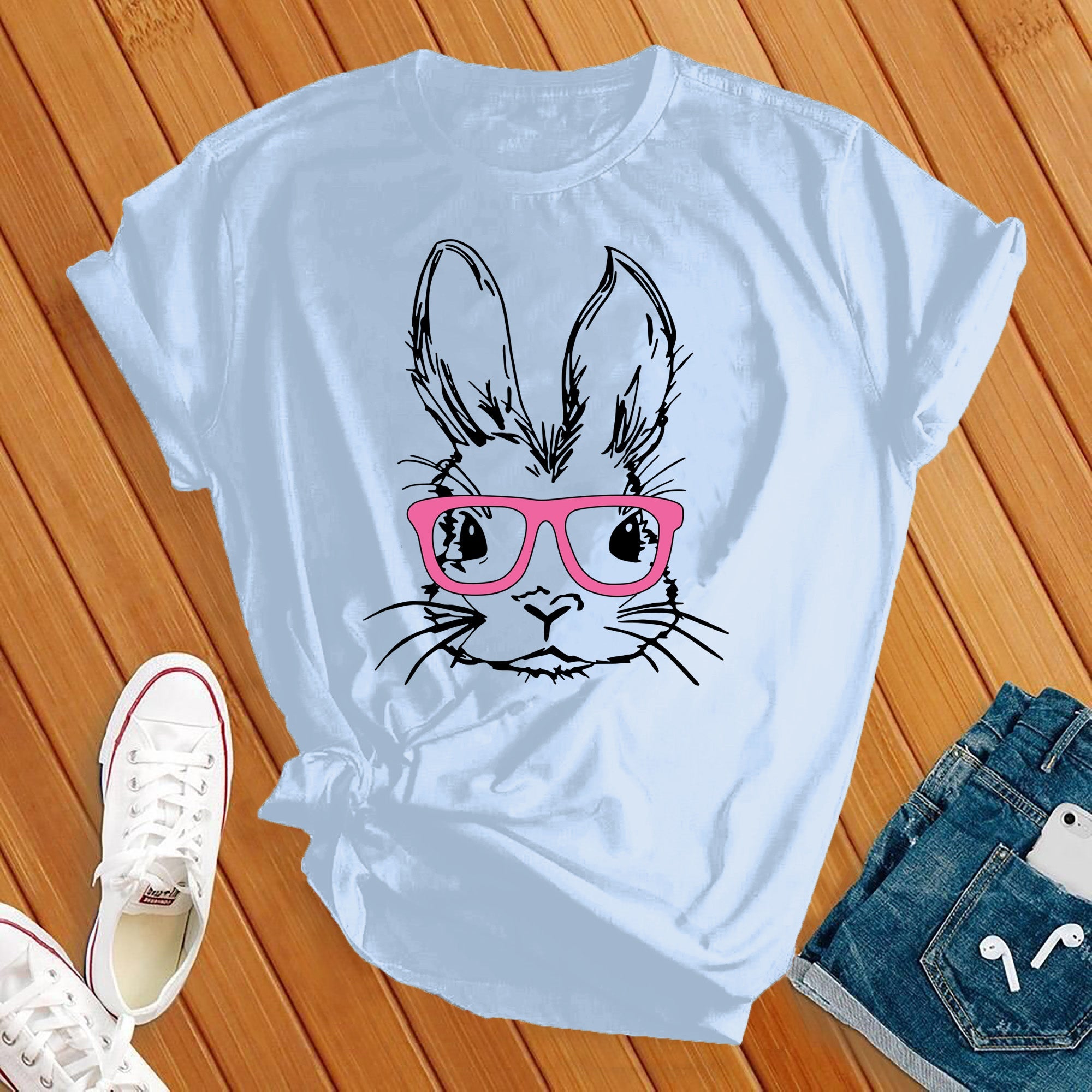 Bunny With Glasses Tee - Love Tees