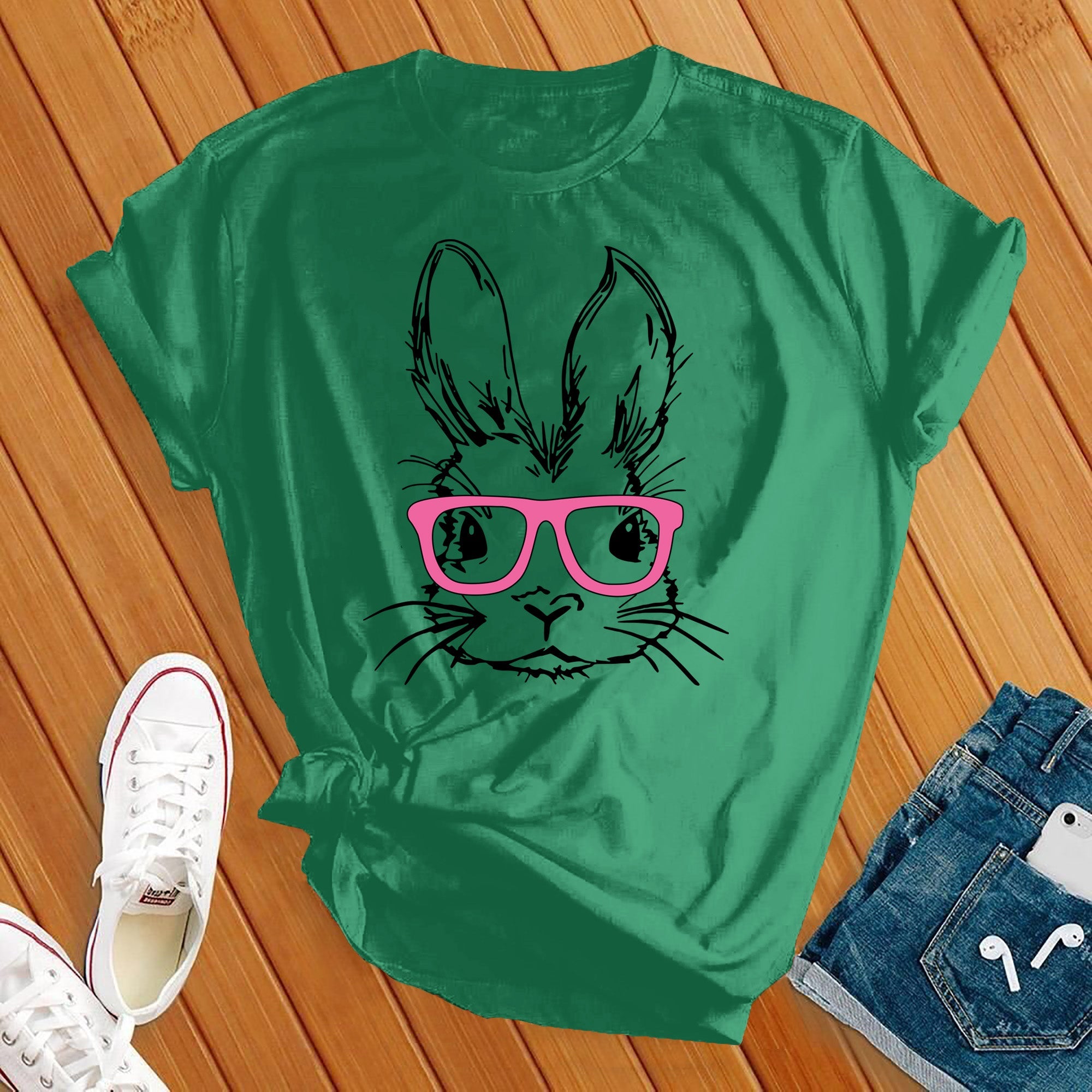 Bunny With Glasses Tee - Love Tees