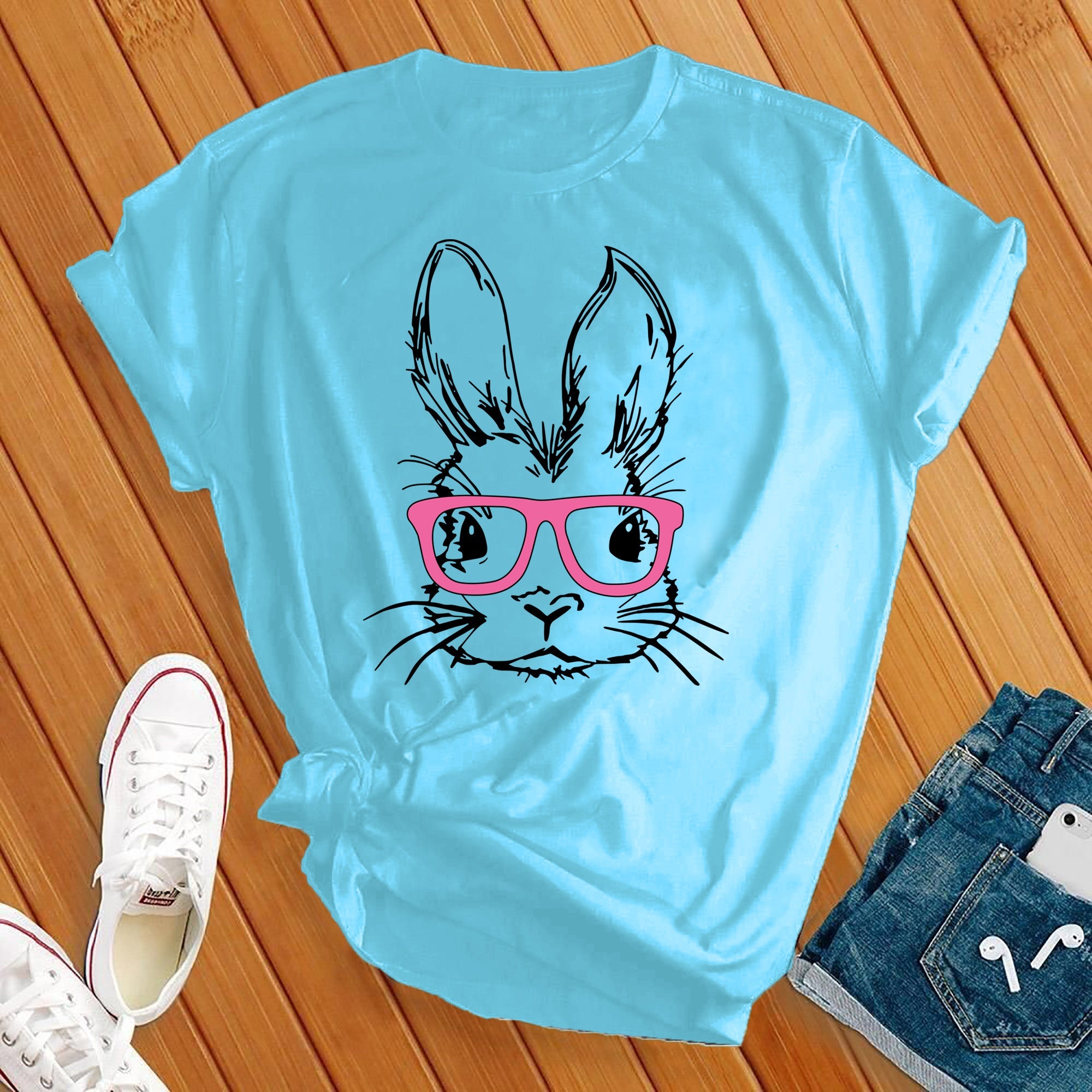 Bunny With Glasses Tee - Love Tees