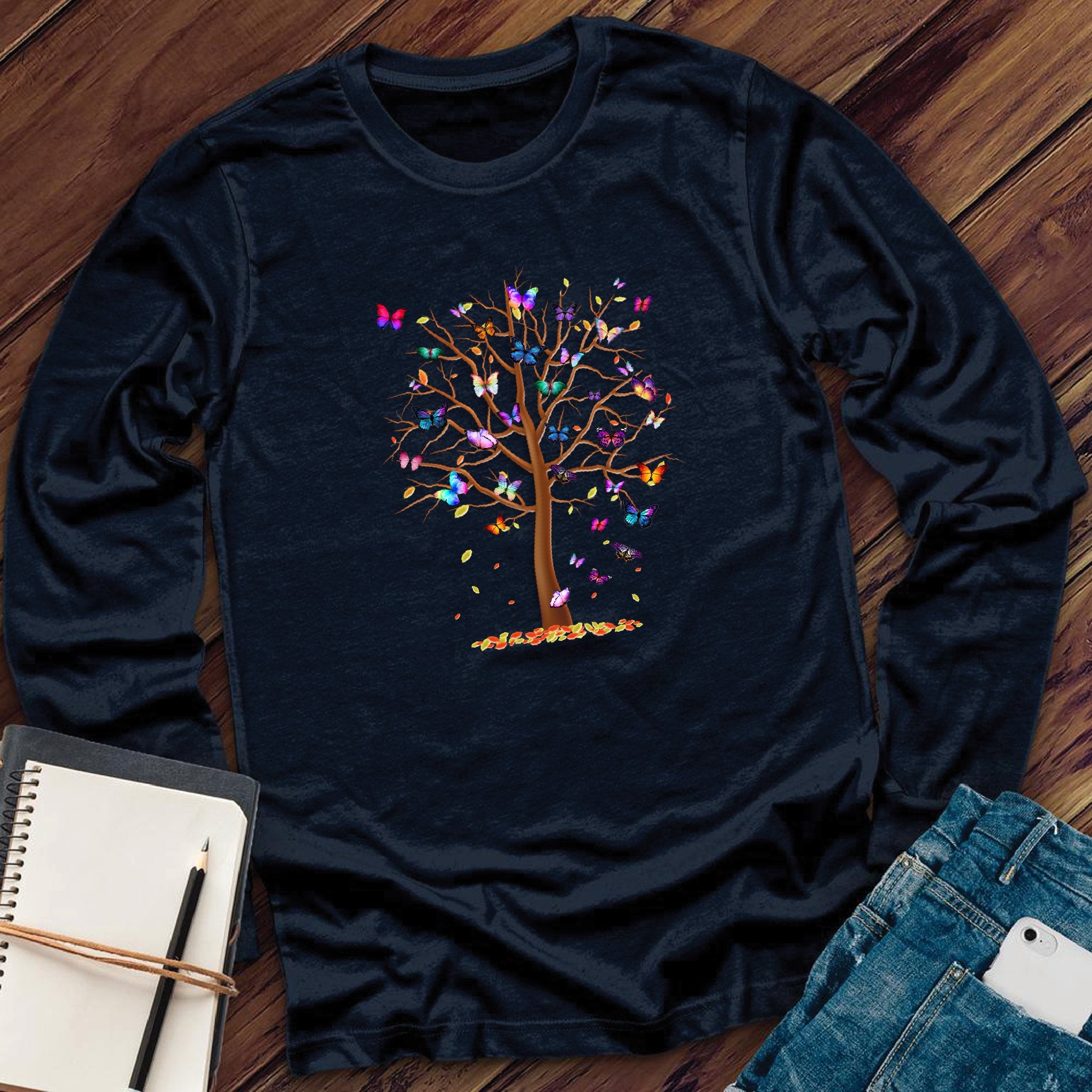 Butterfly Tree of Life Long Sleeve - Love Tees