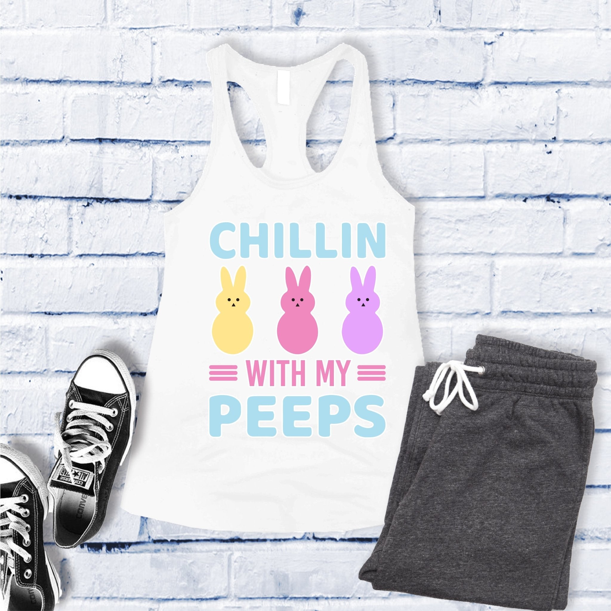 Chillin With My Peeps Women's Tank Top - Love Tees