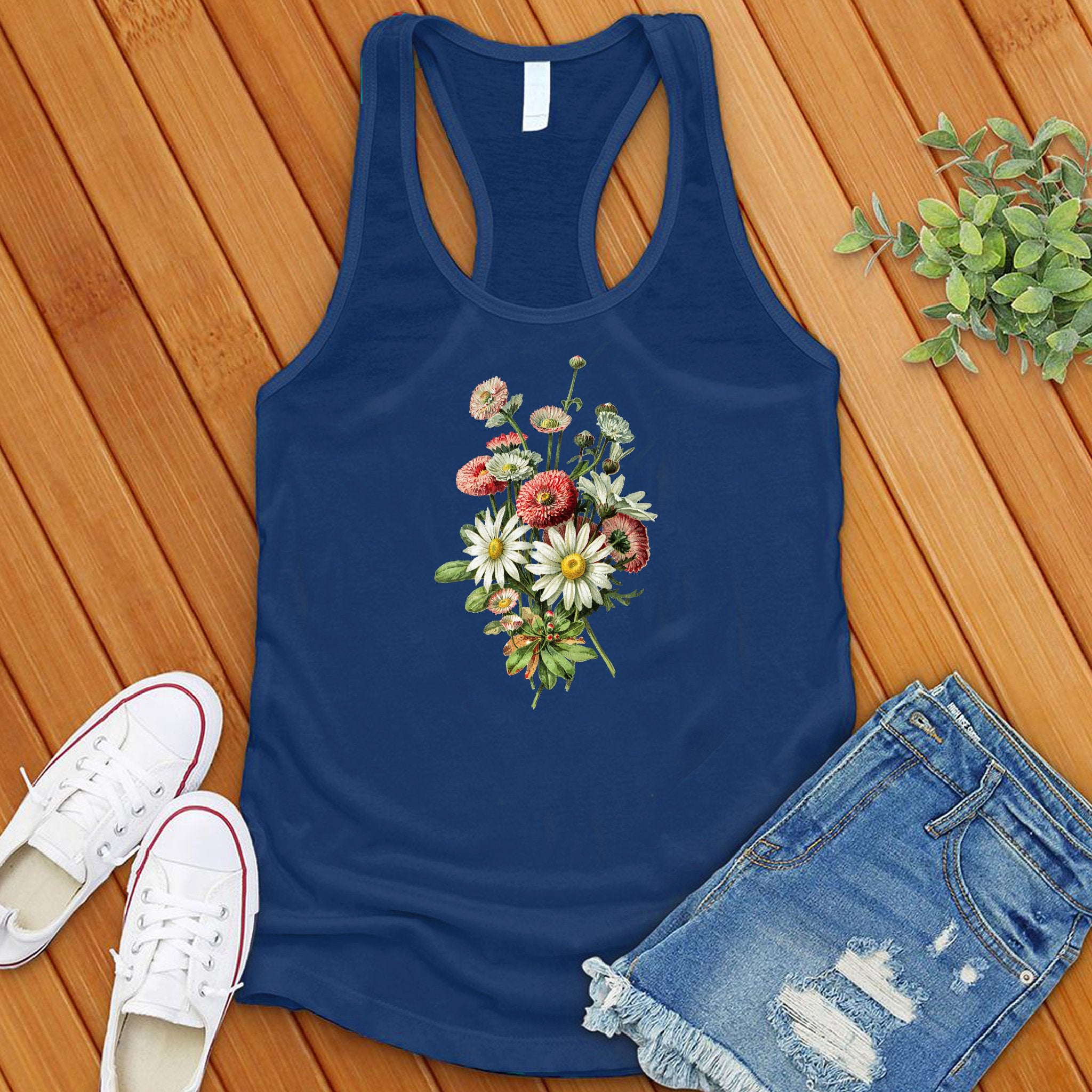 Daisy Wildflowers Botanical Women's Tank Top - Love Tees