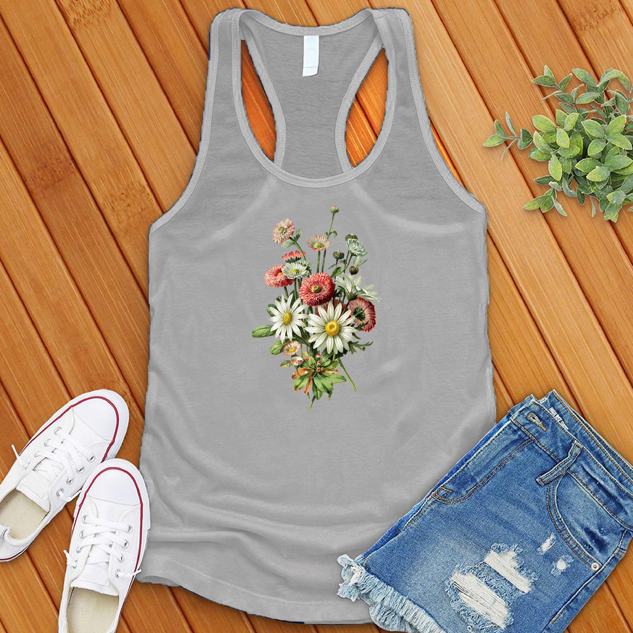 Daisy Wildflowers Botanical Women's Tank Top - Love Tees