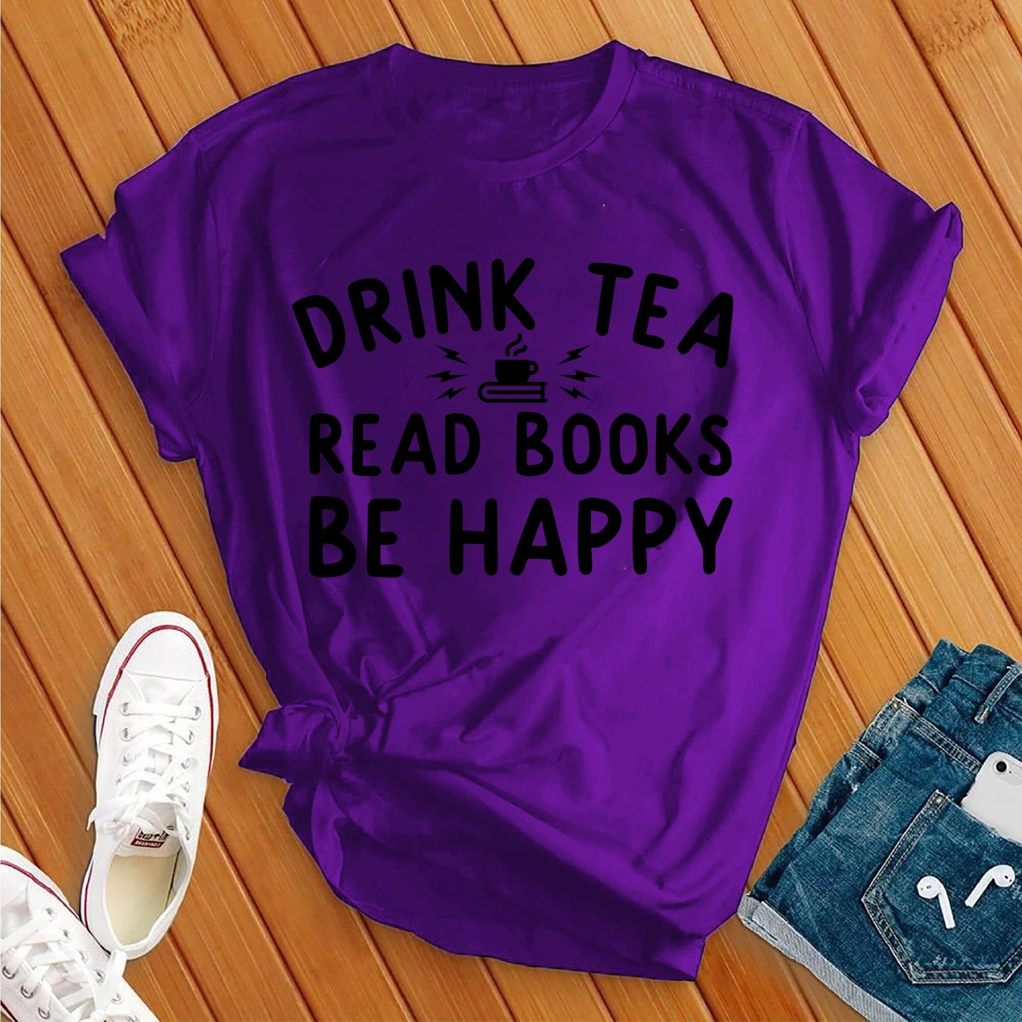 Drink Tea Read Books Tee - Love Tees