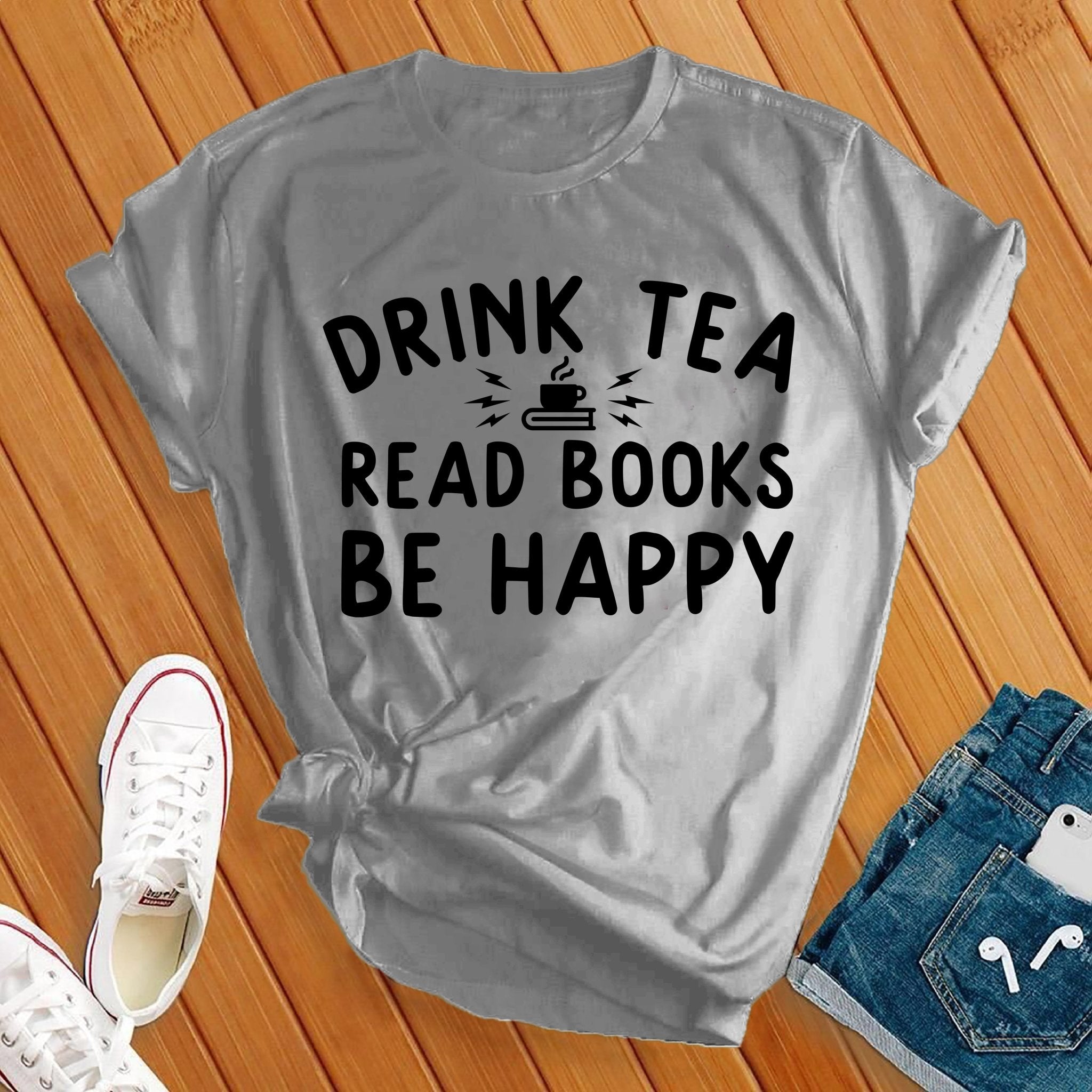 Drink Tea Read Books Tee - Love Tees