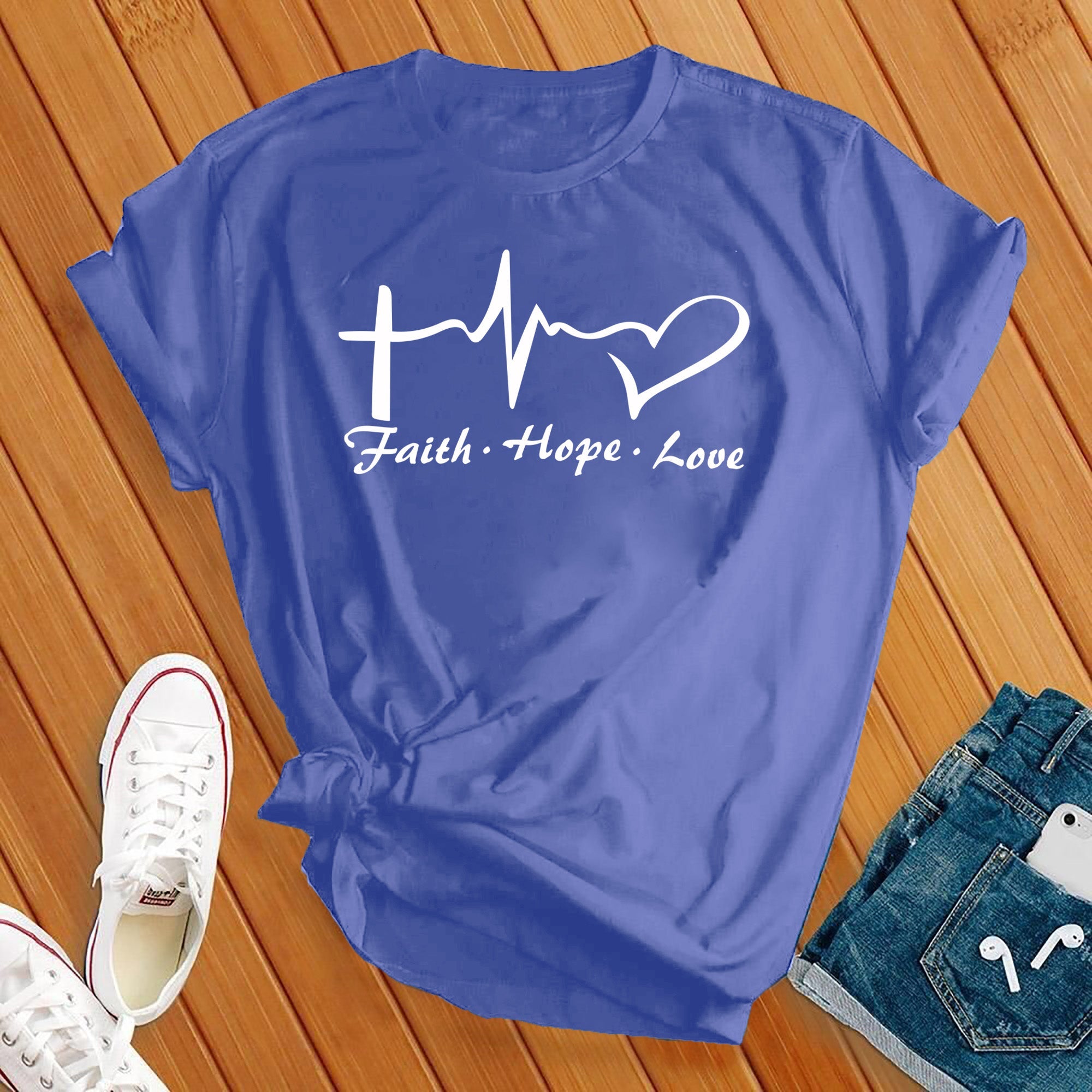 Faith Hope Love Heart Tee - Love Tees