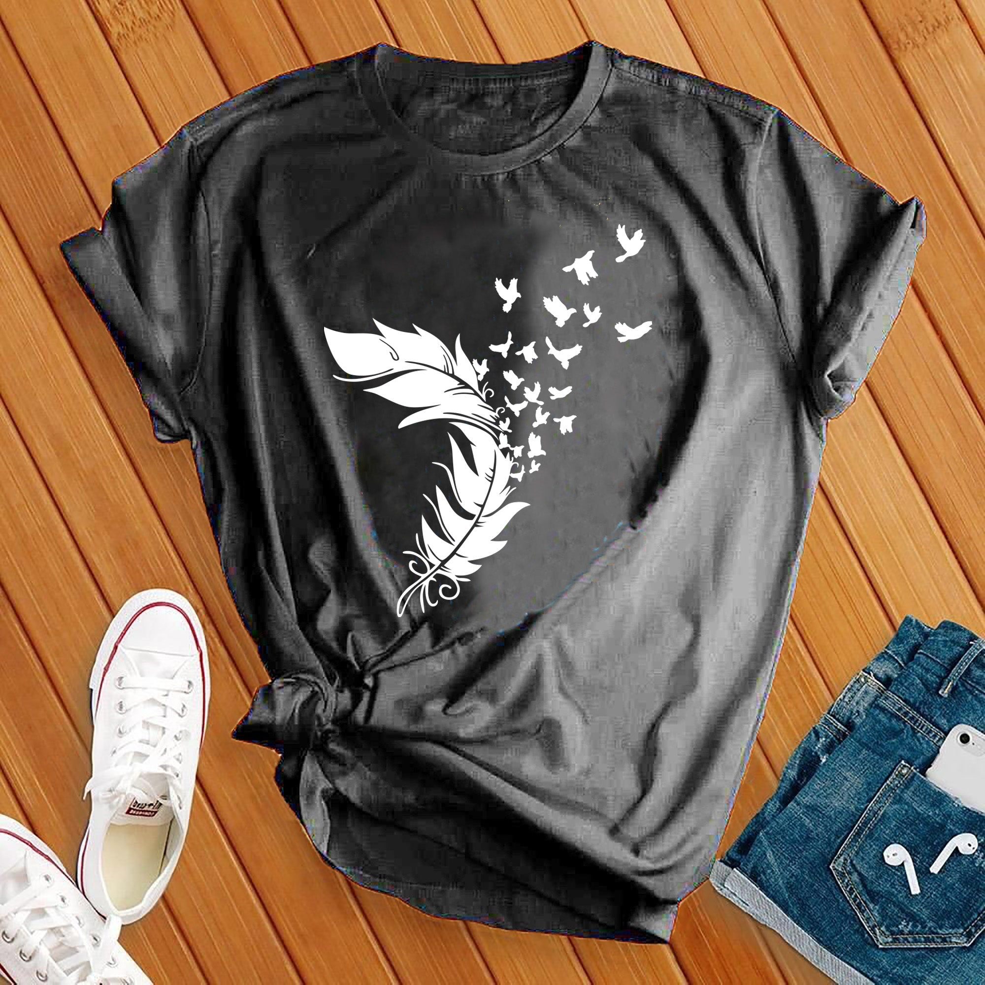 Feather Birds Tee - Love Tees