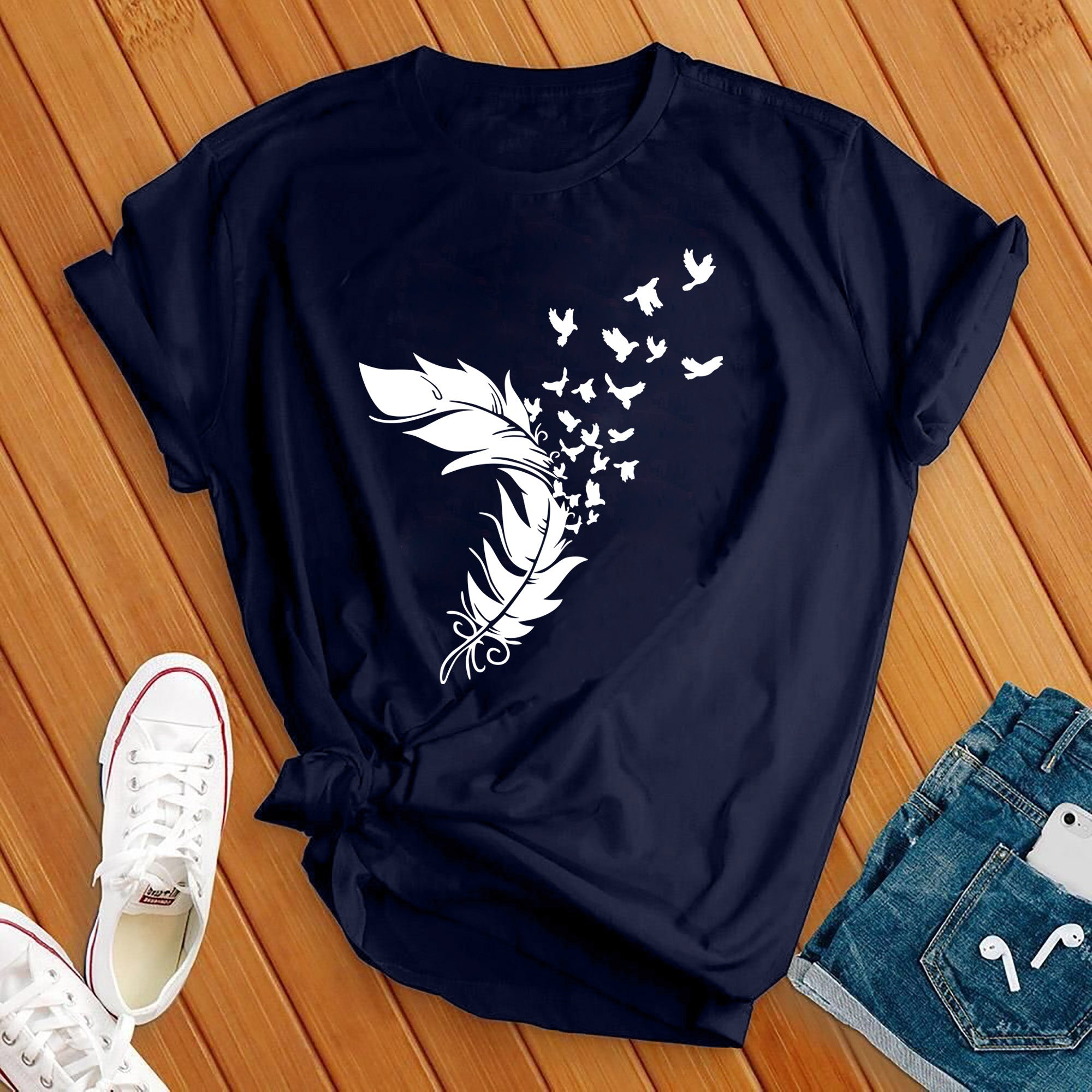 Feather Birds Tee - Love Tees