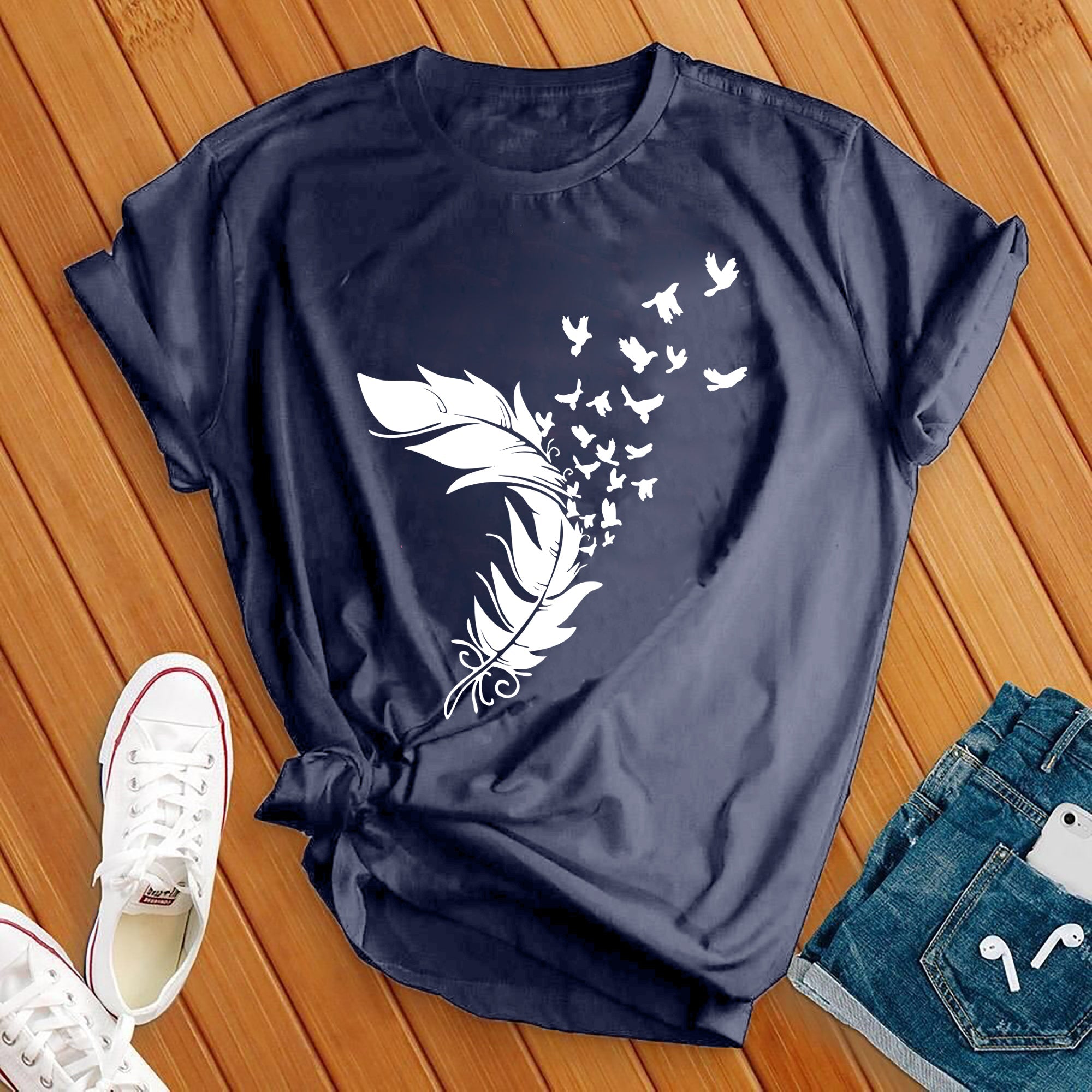 Feather in the Wind Tee - Love Tees