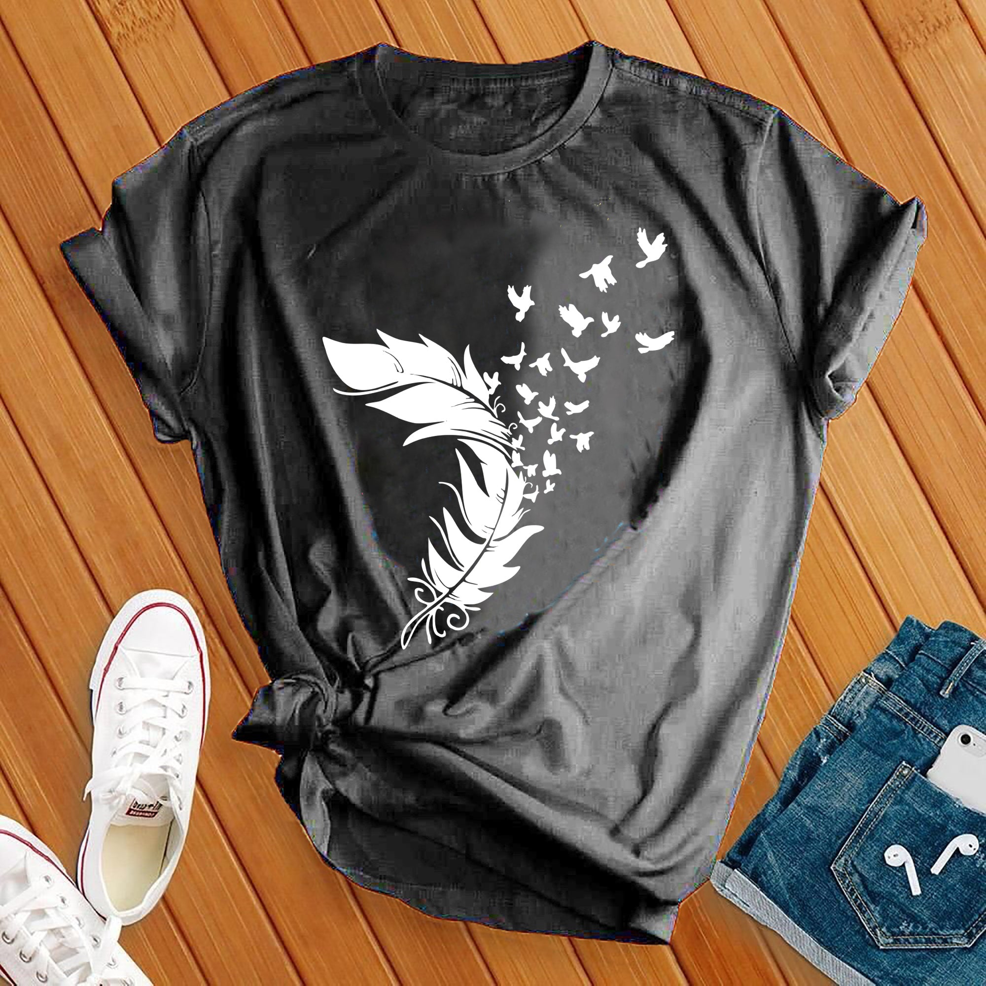 Feather in the Wind Tee - Love Tees