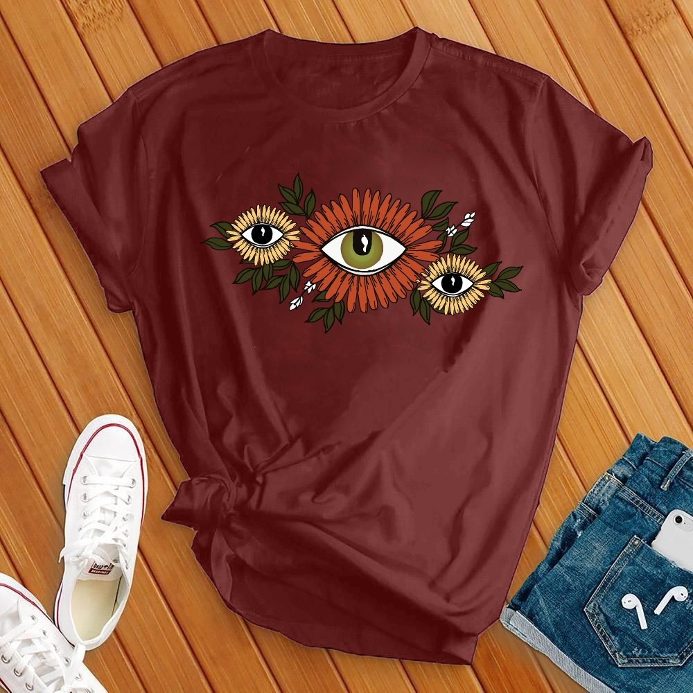 Floral Hamsa Eye Tee - Love Tees