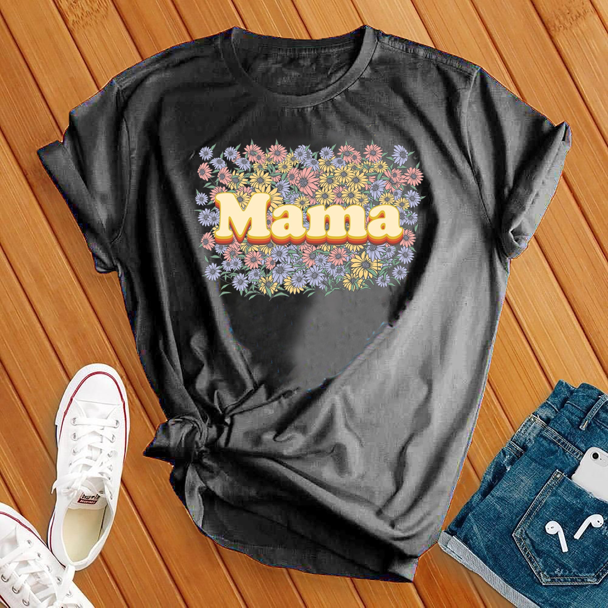 Floral Mama Retro Tee - Love Tees