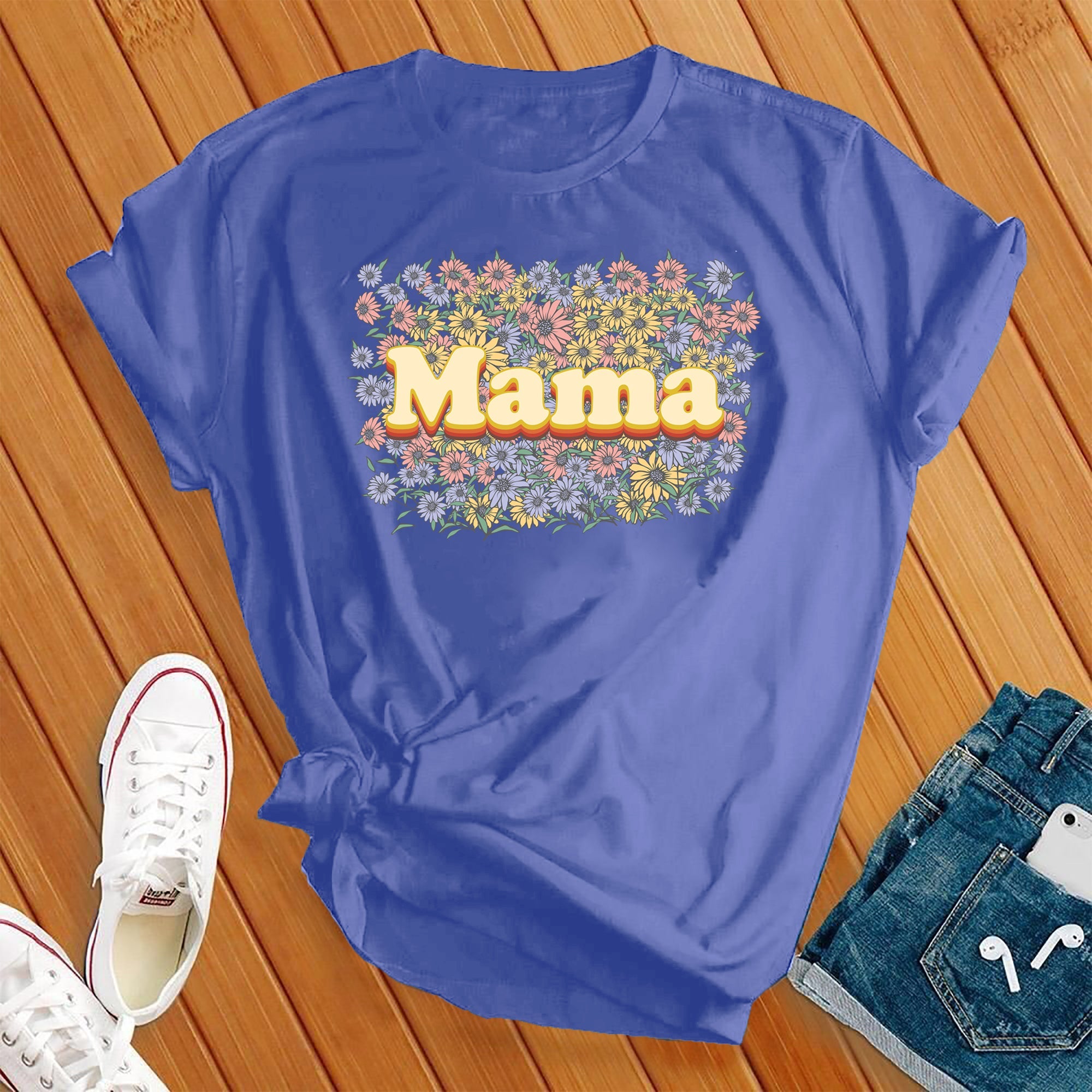 Floral Mama Retro Tee - Love Tees