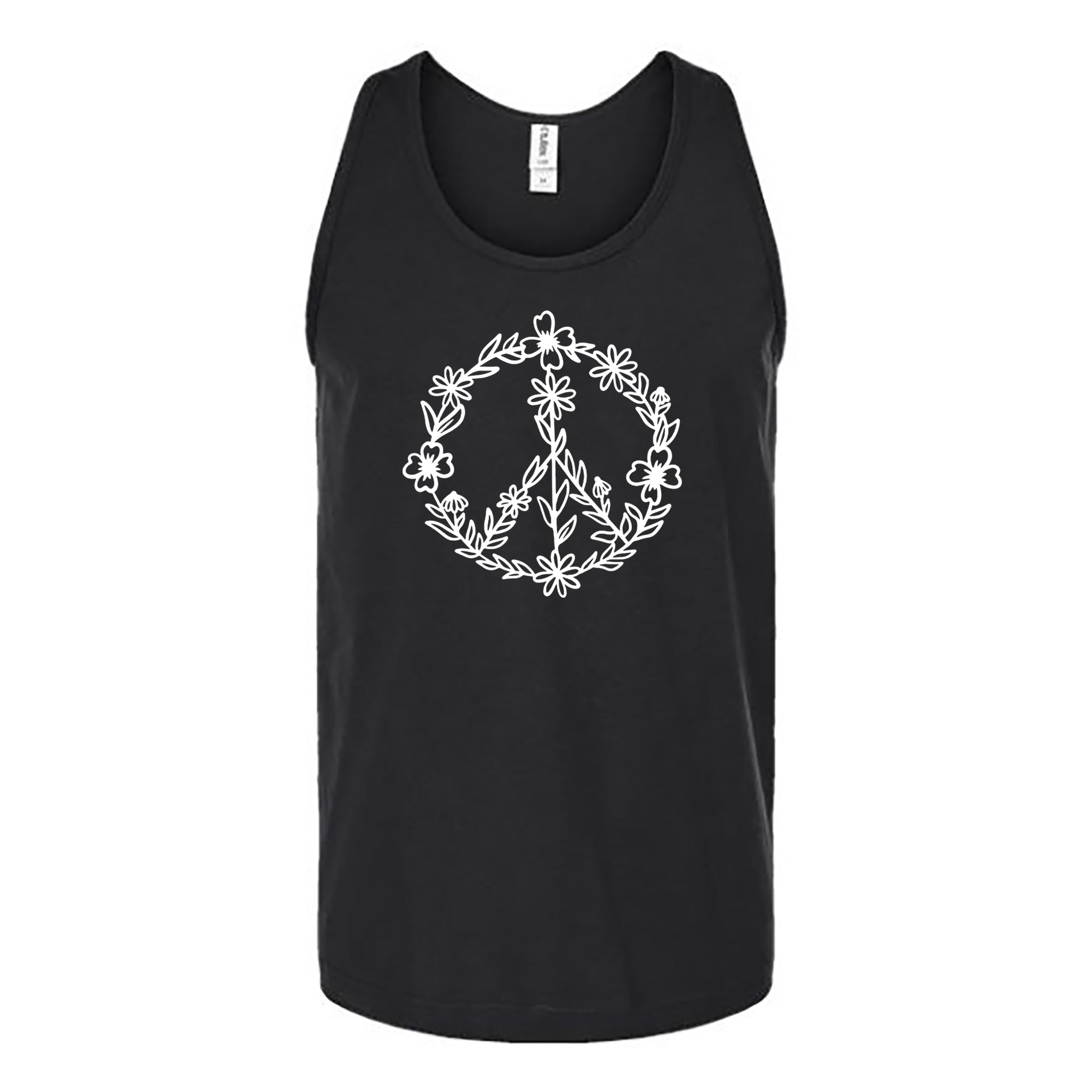 Floral Peace Unisex Tank Top - Love Tees