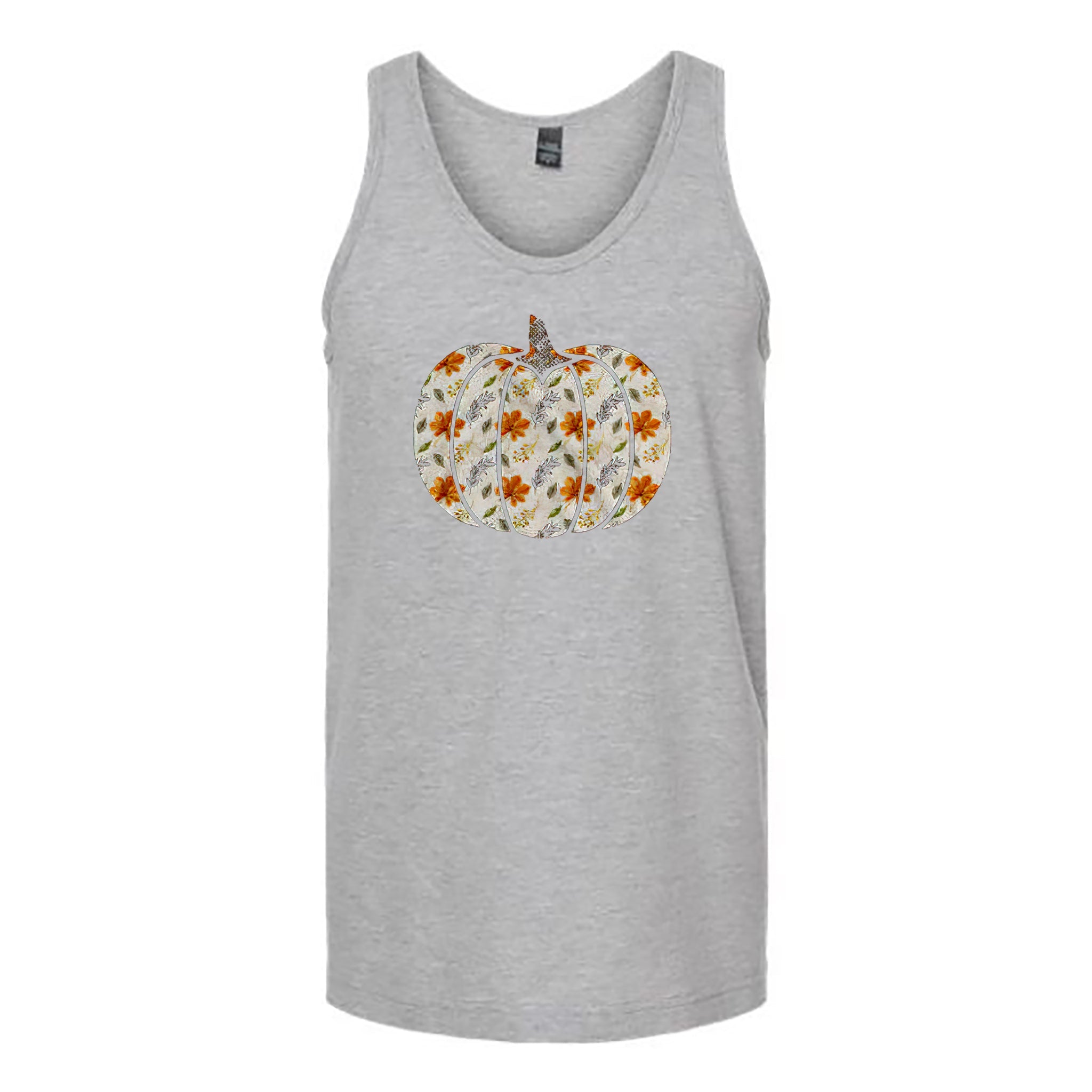 Floral Pumpkin Unisex Tank Top - Love Tees