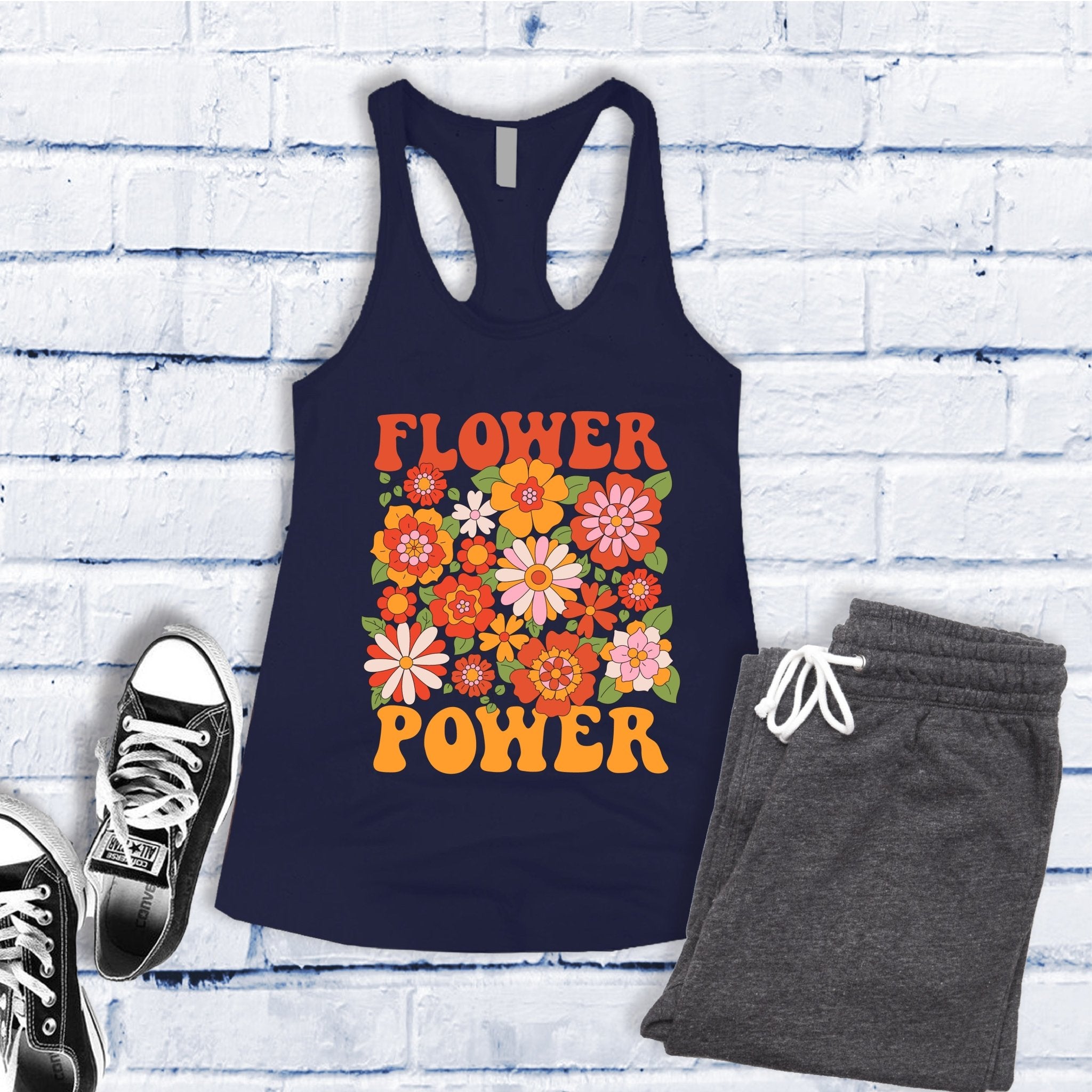 Flower Power Women's Tank Top - Love Tees