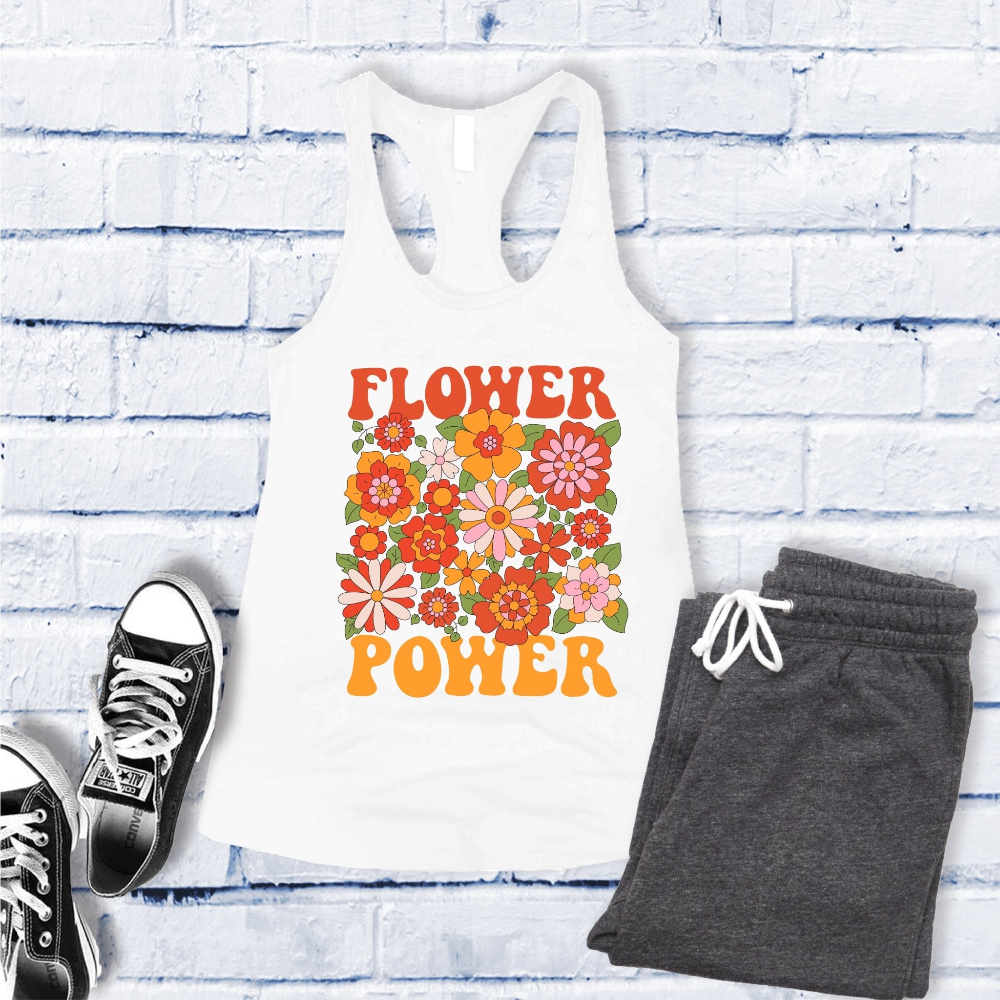 Flower Power Women's Tank Top - Love Tees