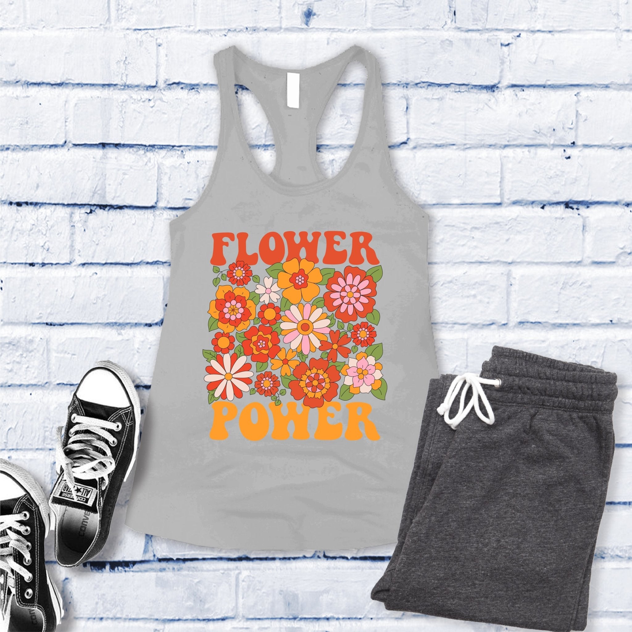 Flower Power Women's Tank Top - Love Tees