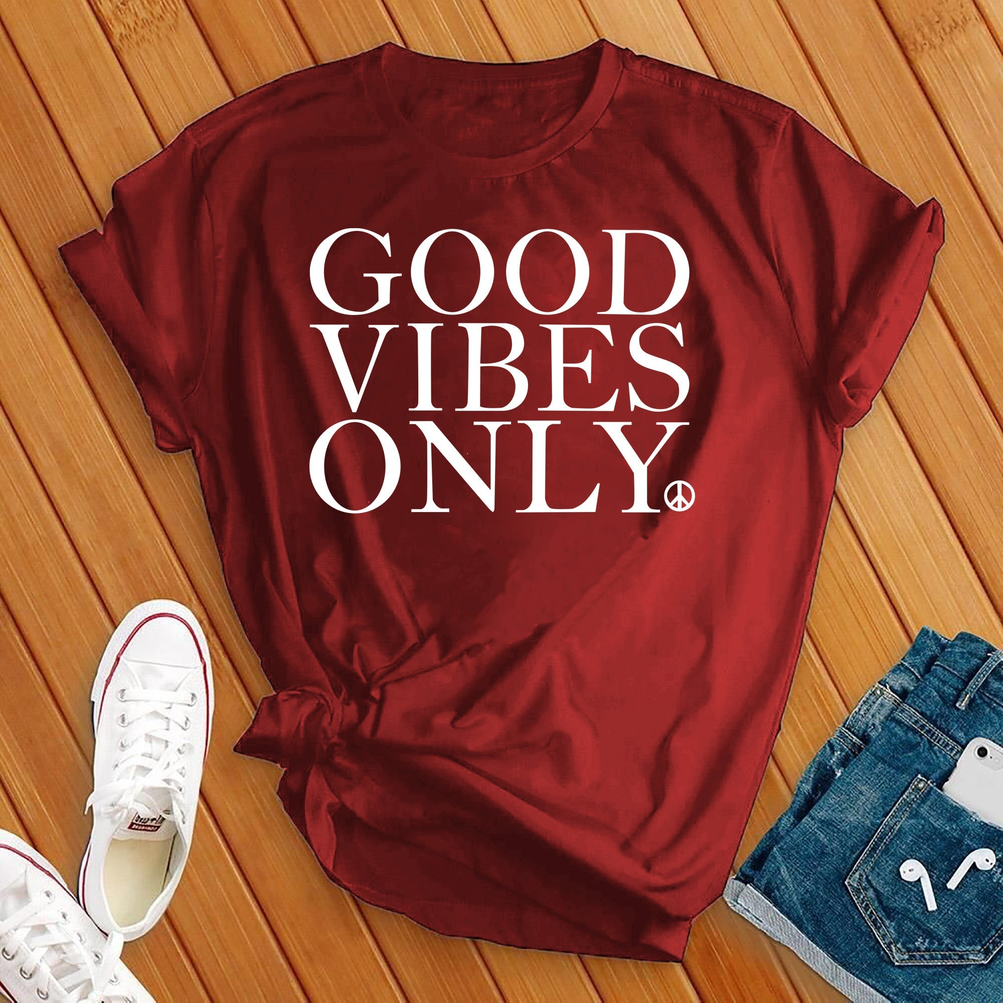 Good Vibes Only Peace Tee - Love Tees