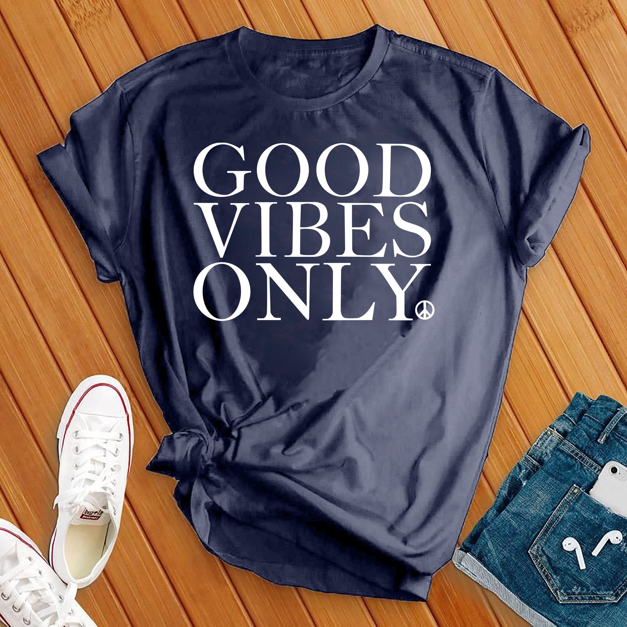 Good Vibes Only Peace Tee - Love Tees