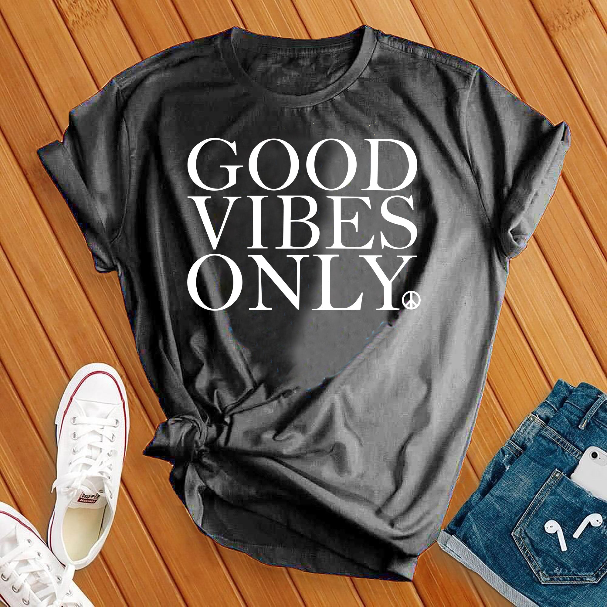 Good Vibes Only Peace Tee - Love Tees