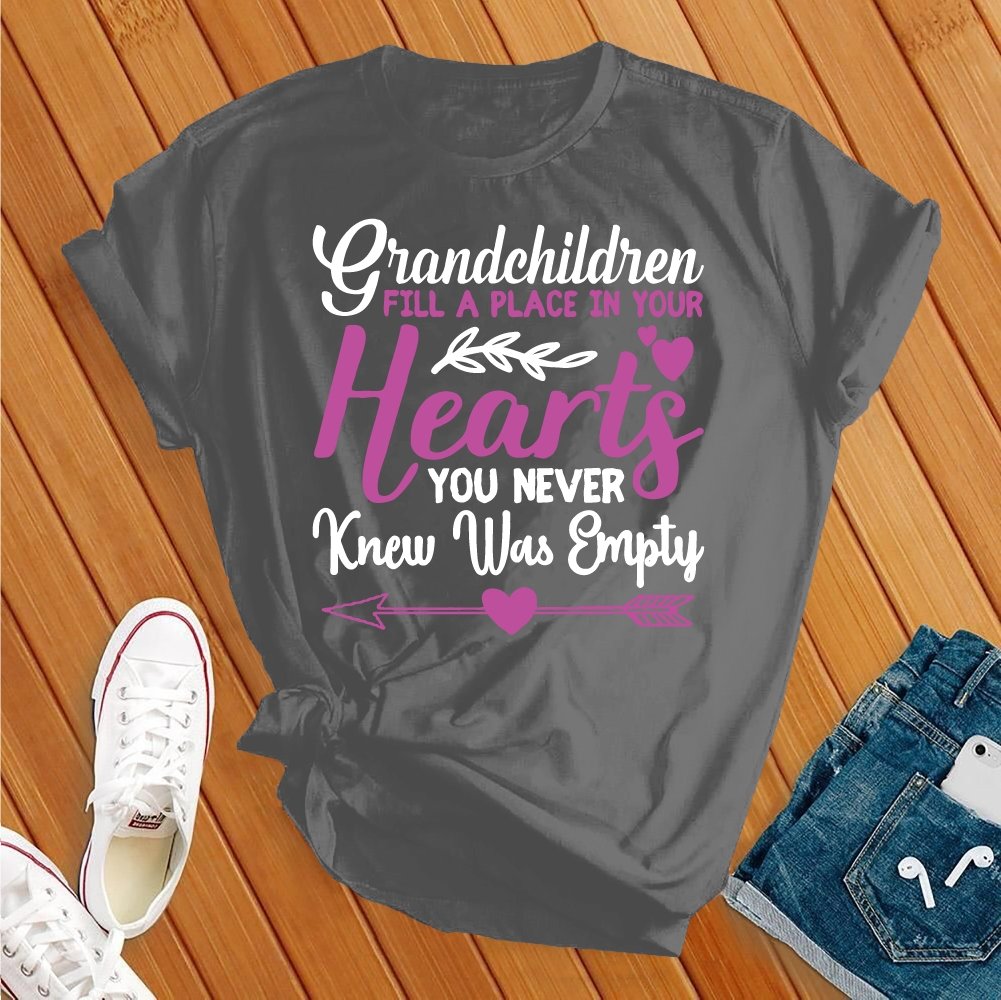 Grandchildren Fill a Place in Your Hearts Tee - Love Tees