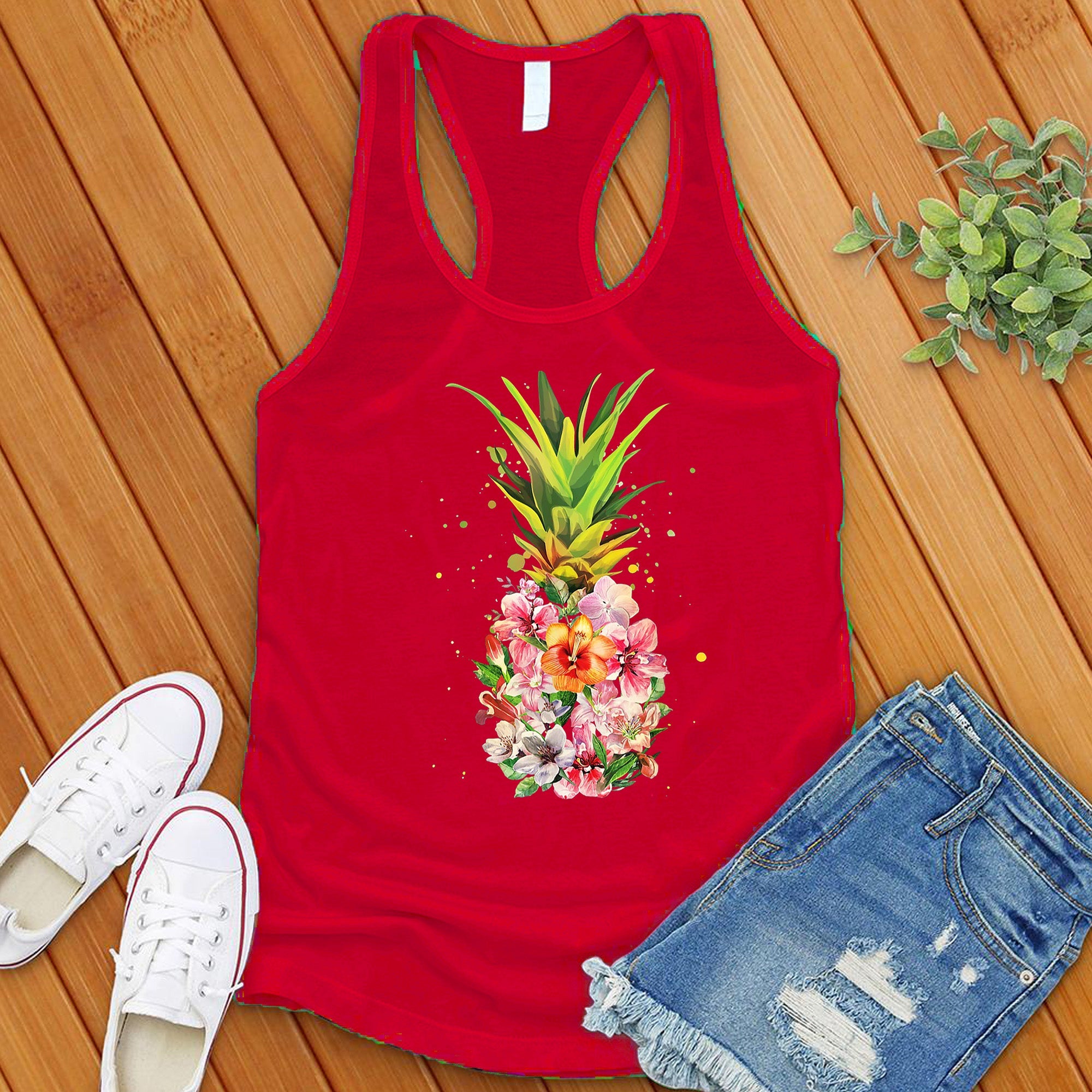 Hawaiian Pineapple Tank Top - Love Tees