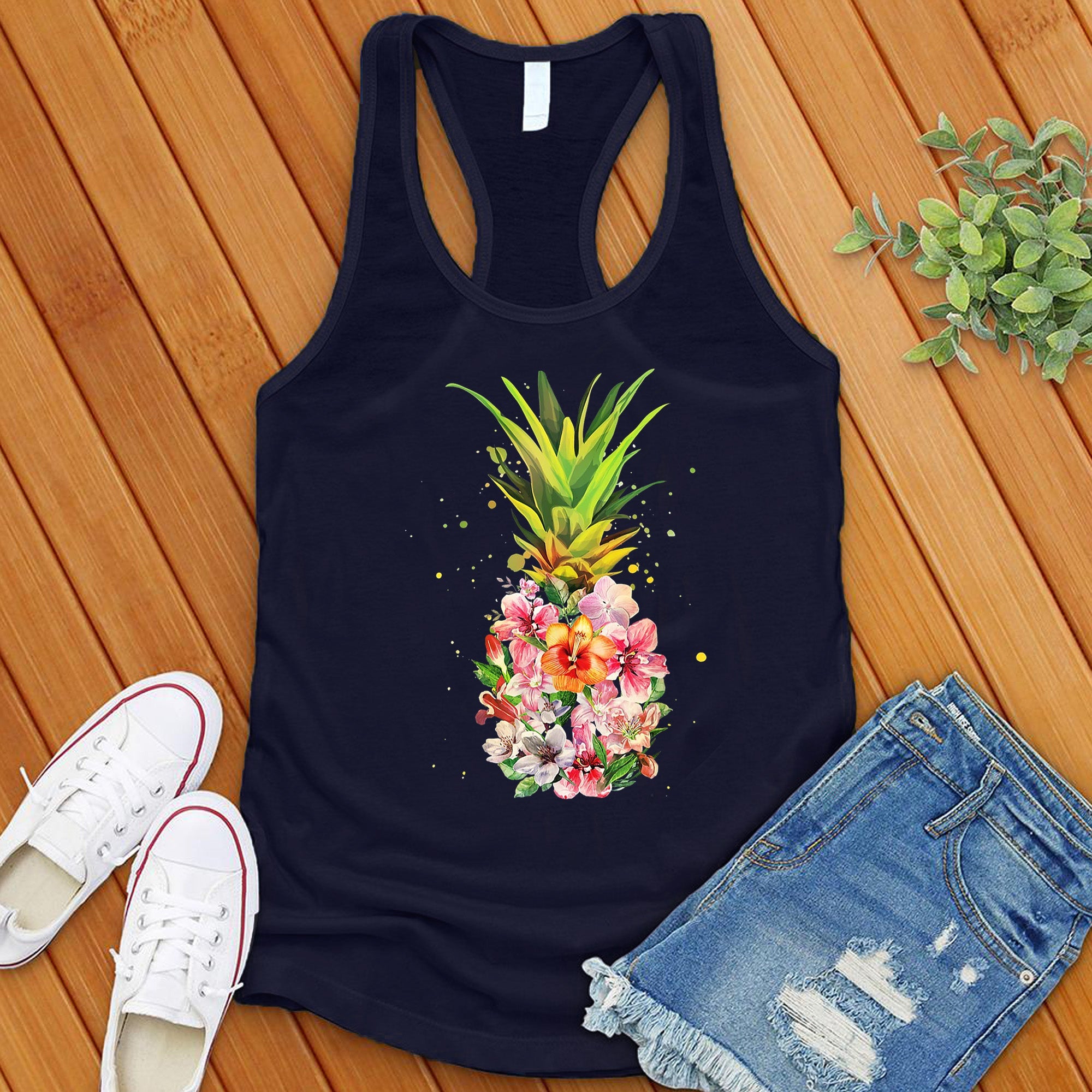 Hawaiian Pineapple Tank Top - Love Tees