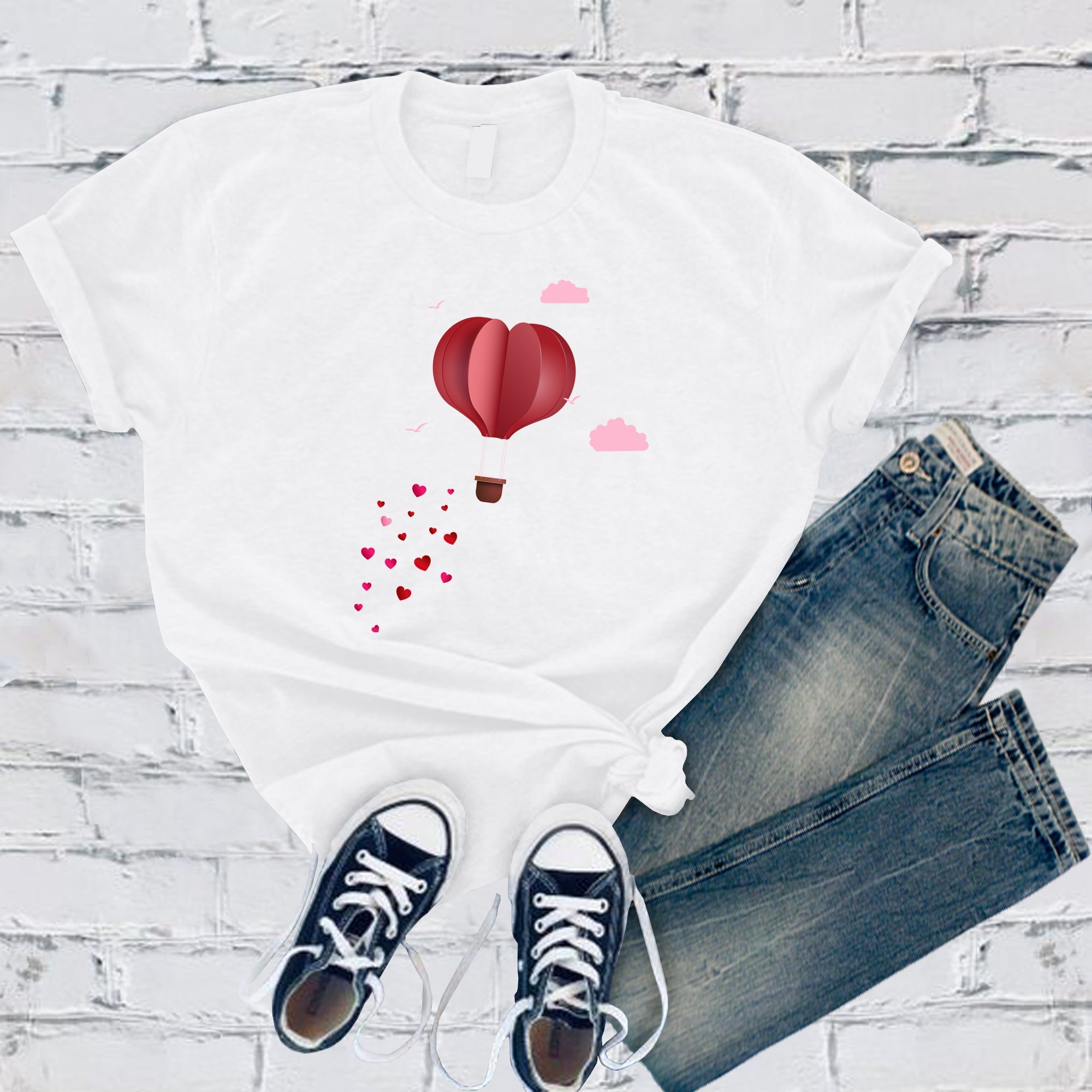 Heart Air Balloon Tee - Love Tees