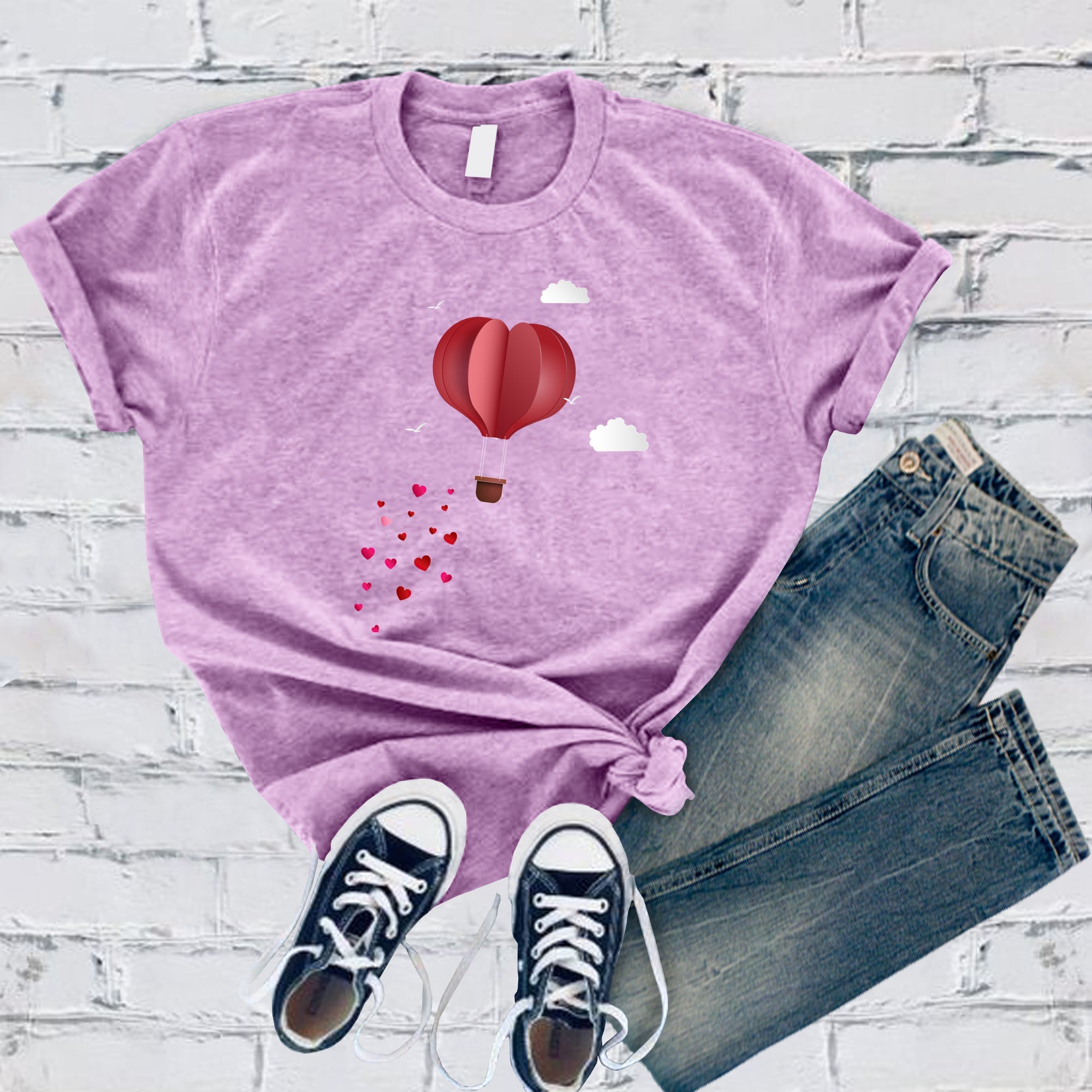 Heart Air Balloon Tee - Love Tees