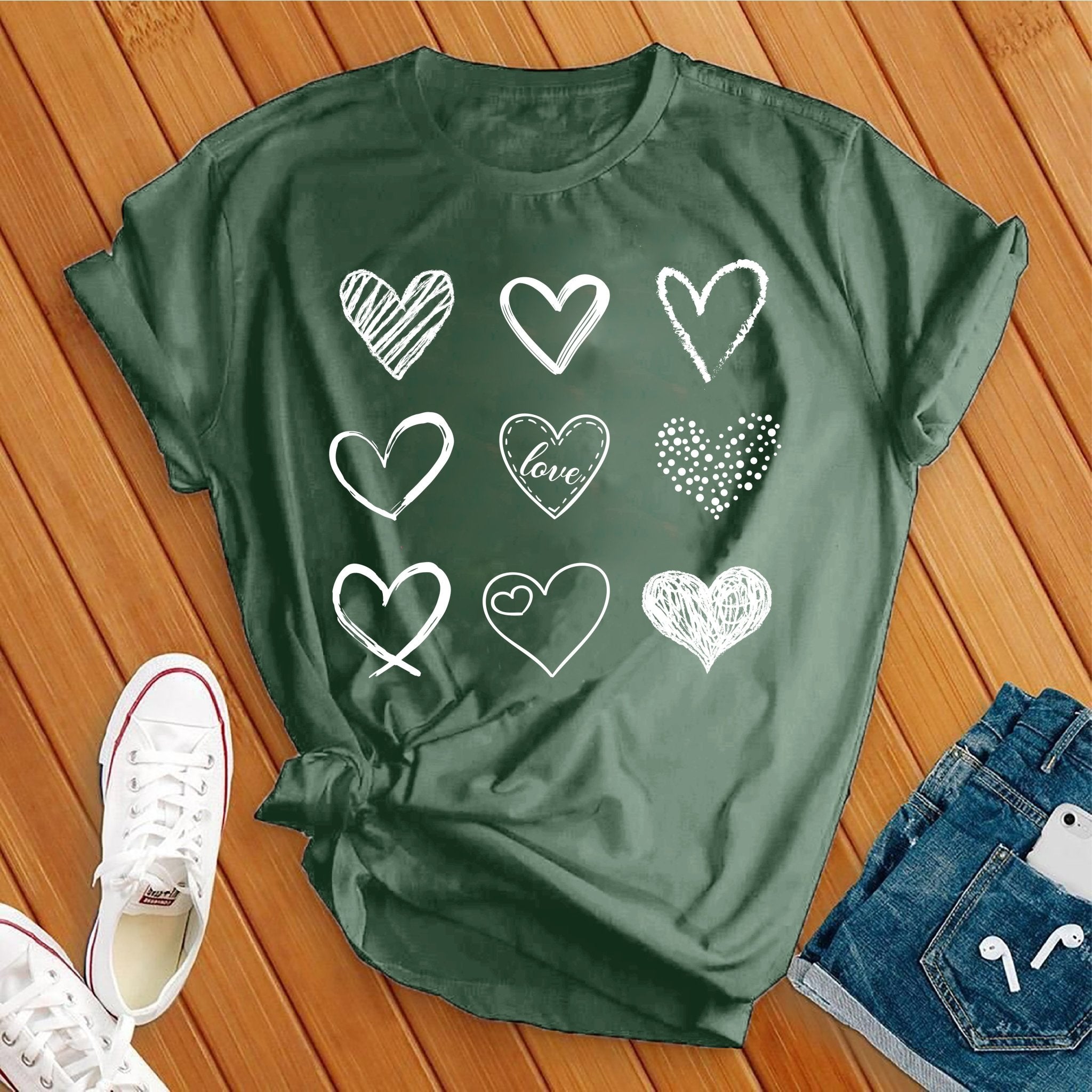 Heart Valentine Day Tee - Love Tees