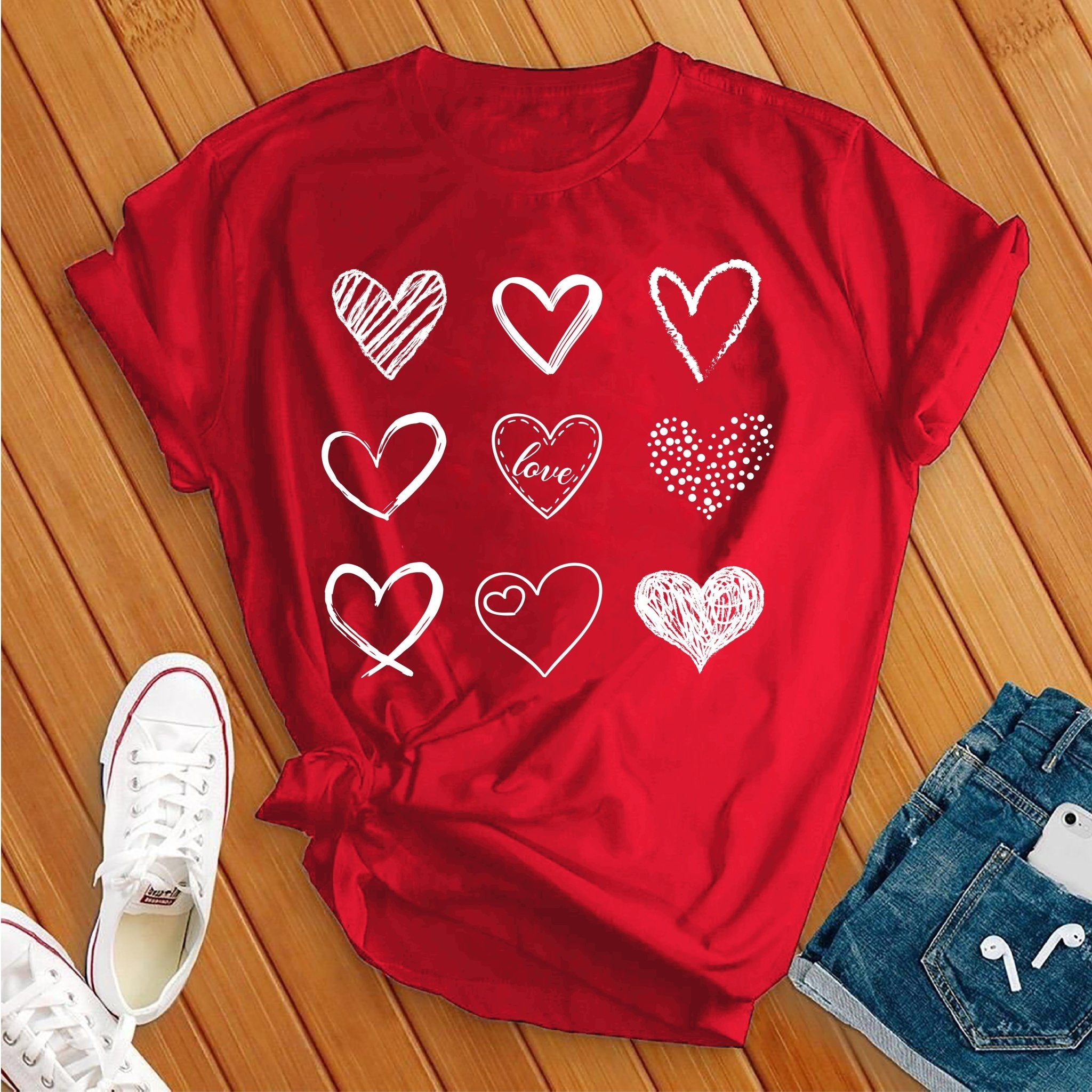 Heart Valentine Day Tee - Love Tees