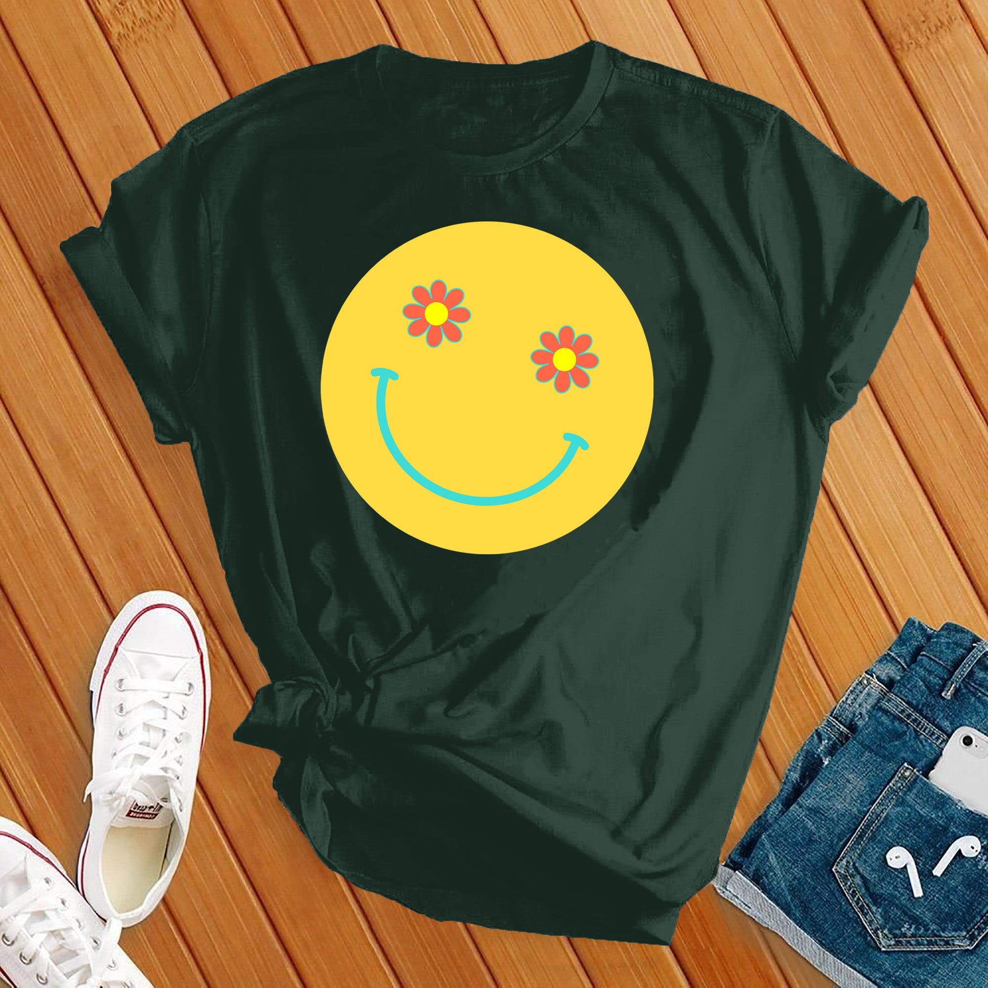 Hippe Vibes Smiley Face Tee - Love Tees