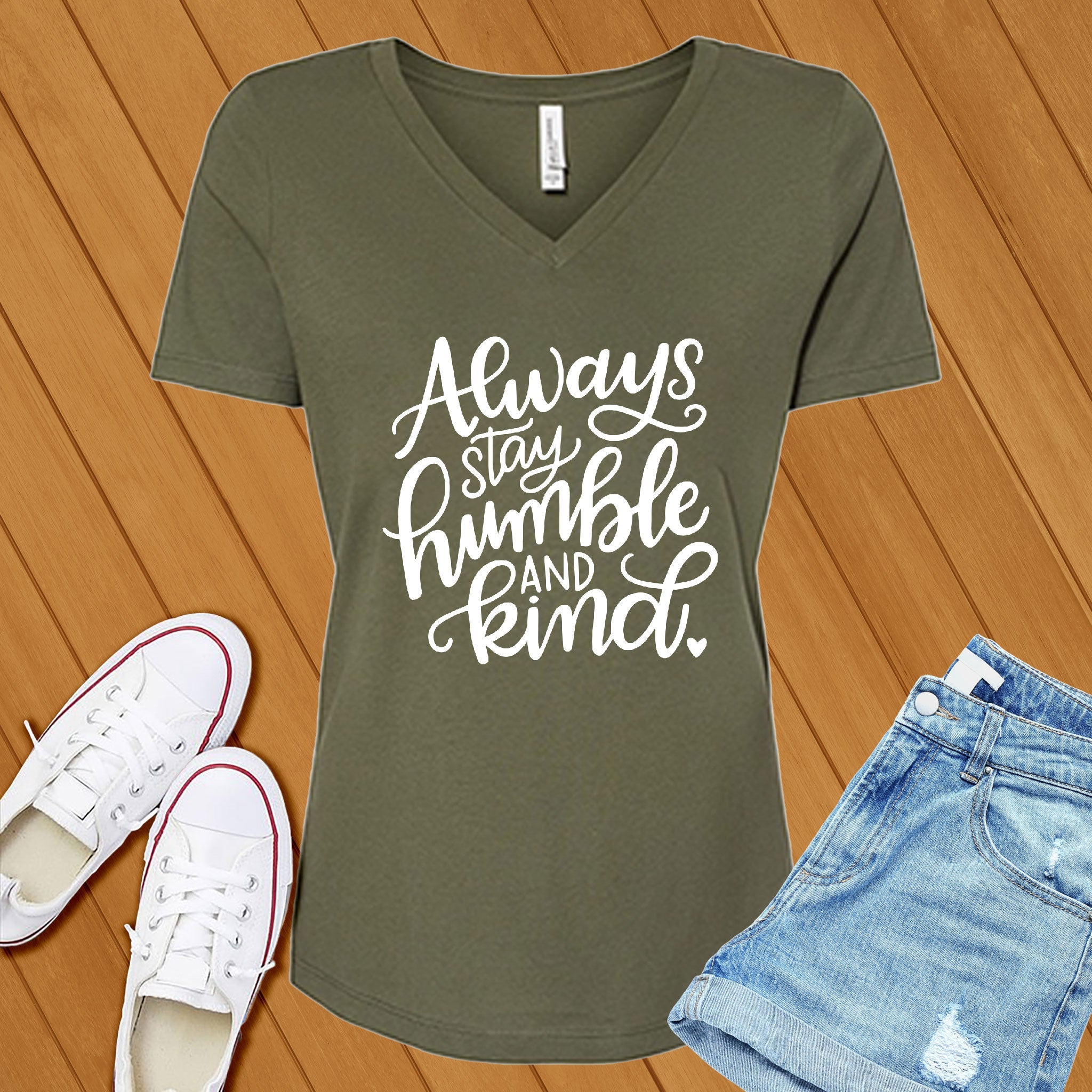 Humble And Kind V-Neck - Love Tees