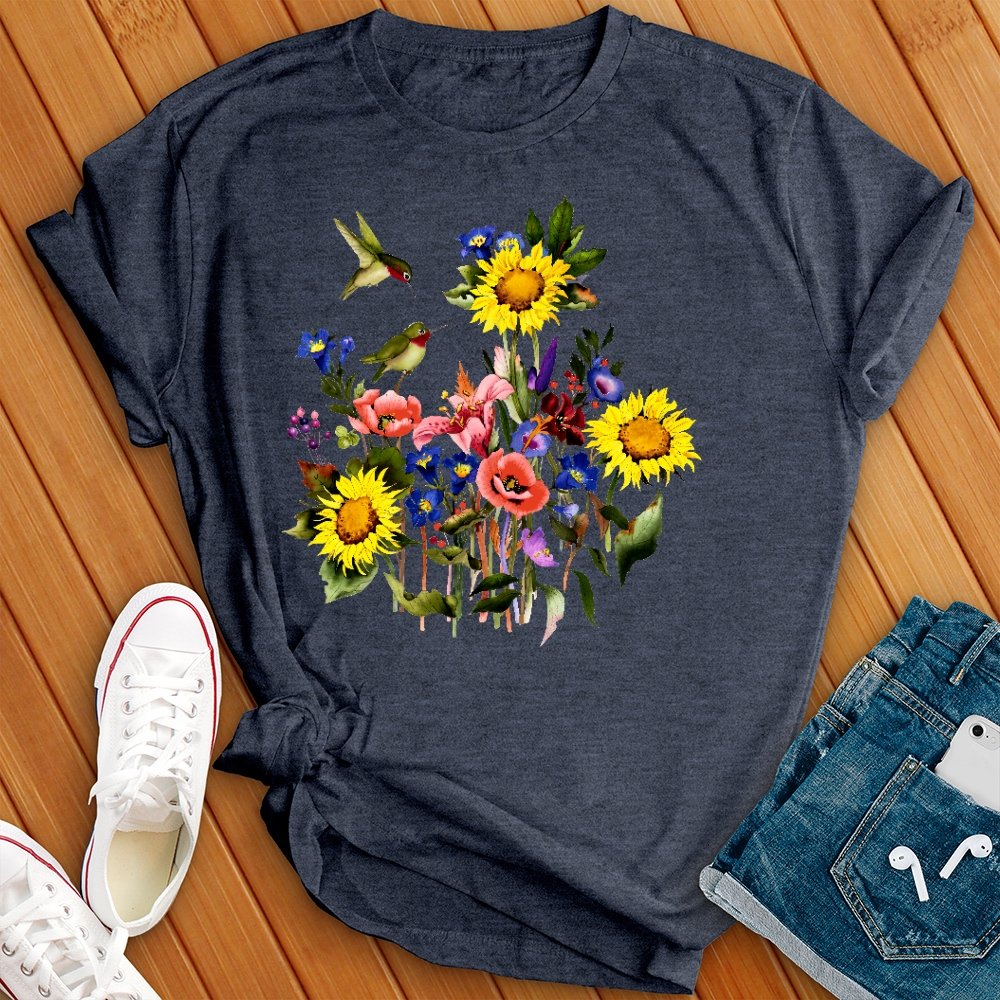 Hummingbird Garden Tee - Love Tees