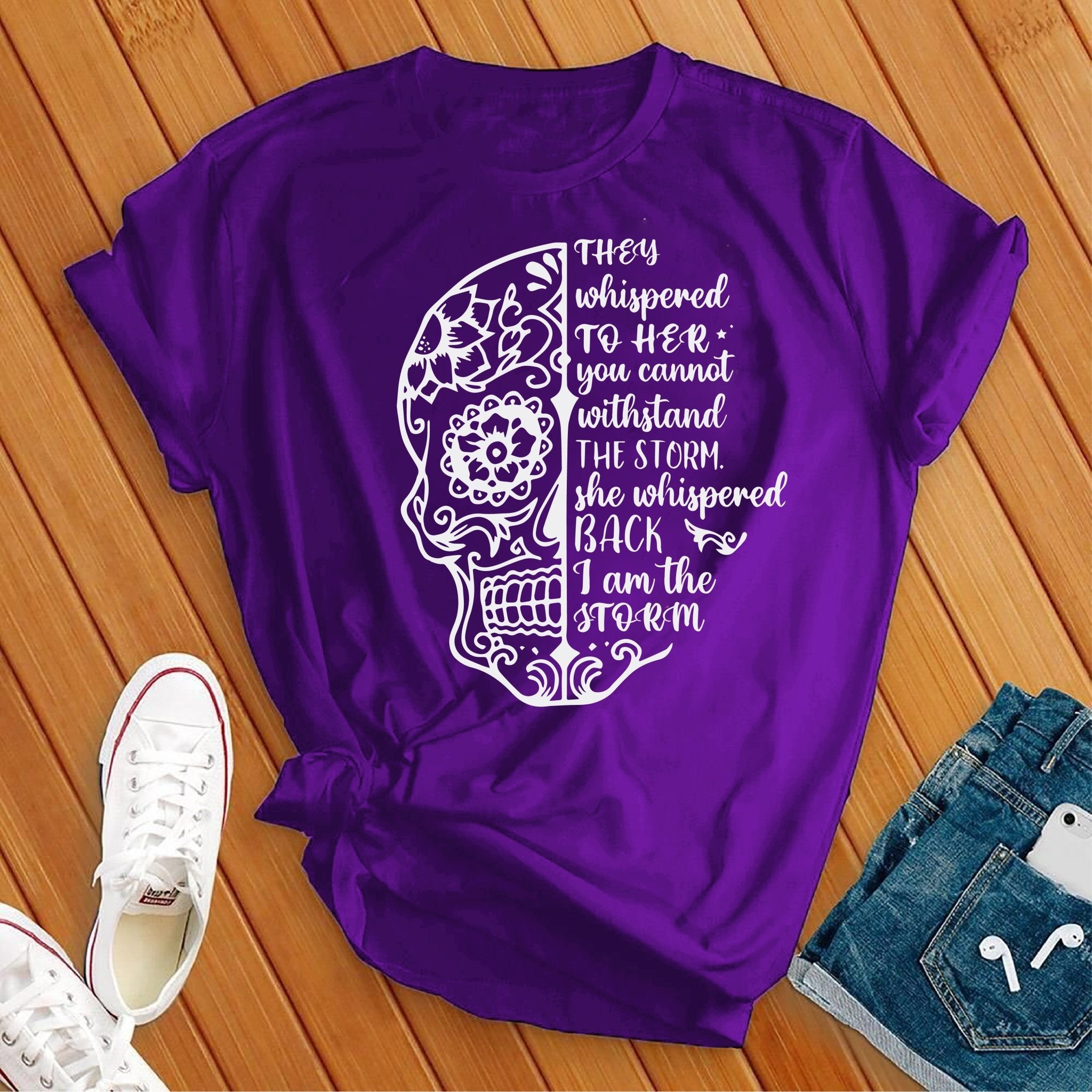 I Am The Storm Skull Tee - Love Tees