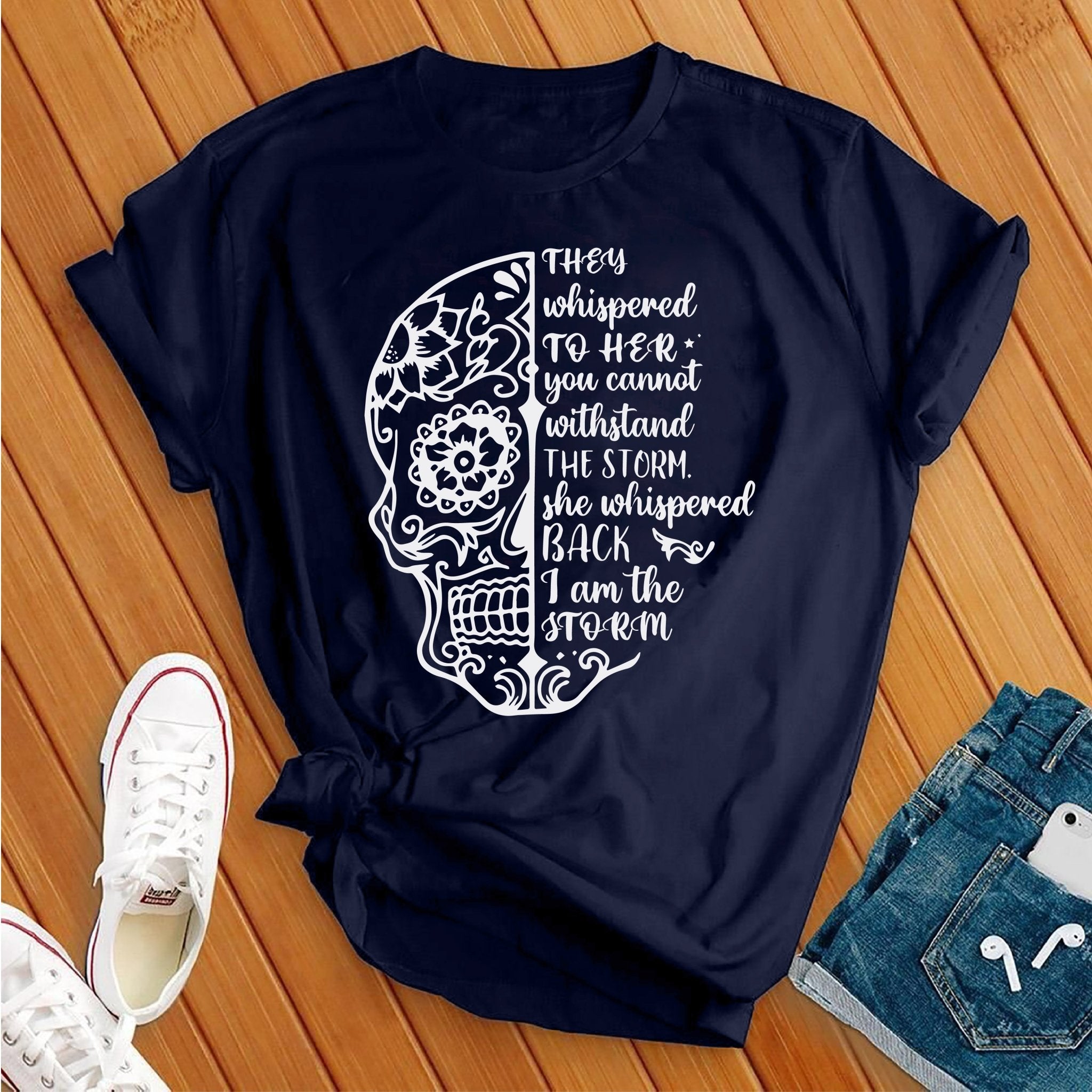 I Am The Storm Skull Tee - Love Tees