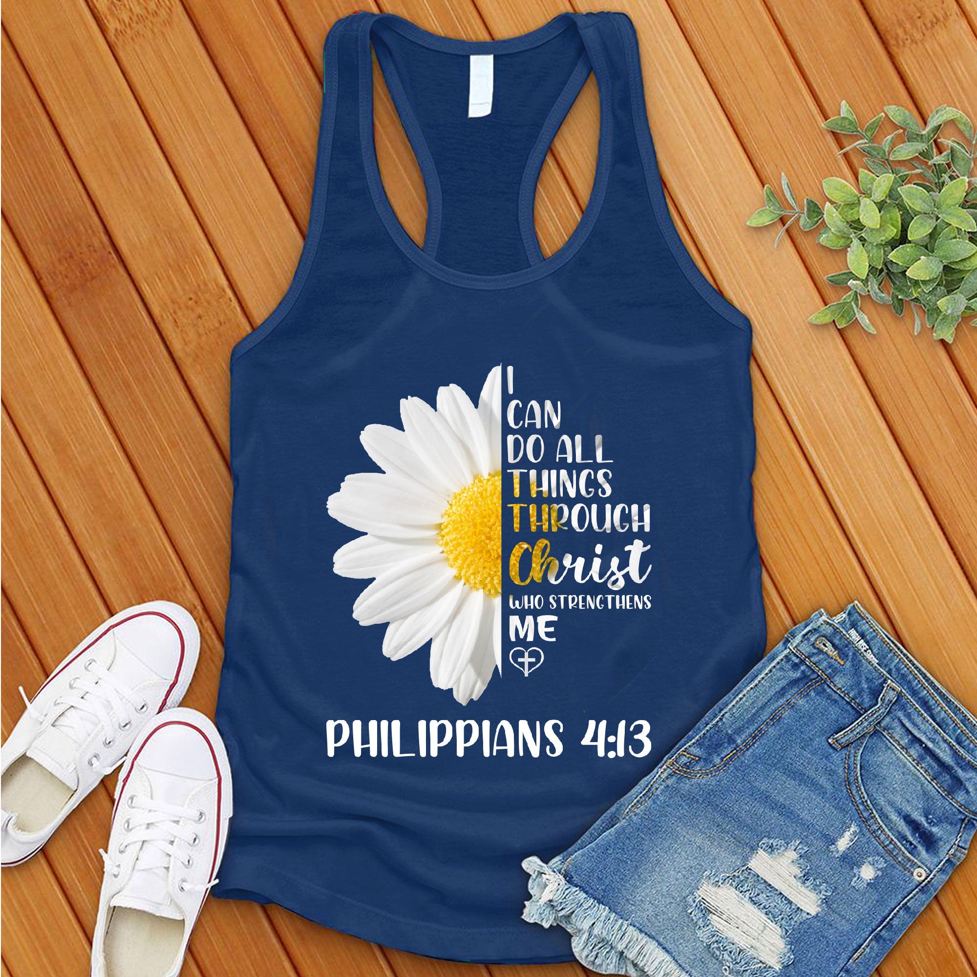 I Can Do All Things Flowers Women's Tank Top - Love Tees