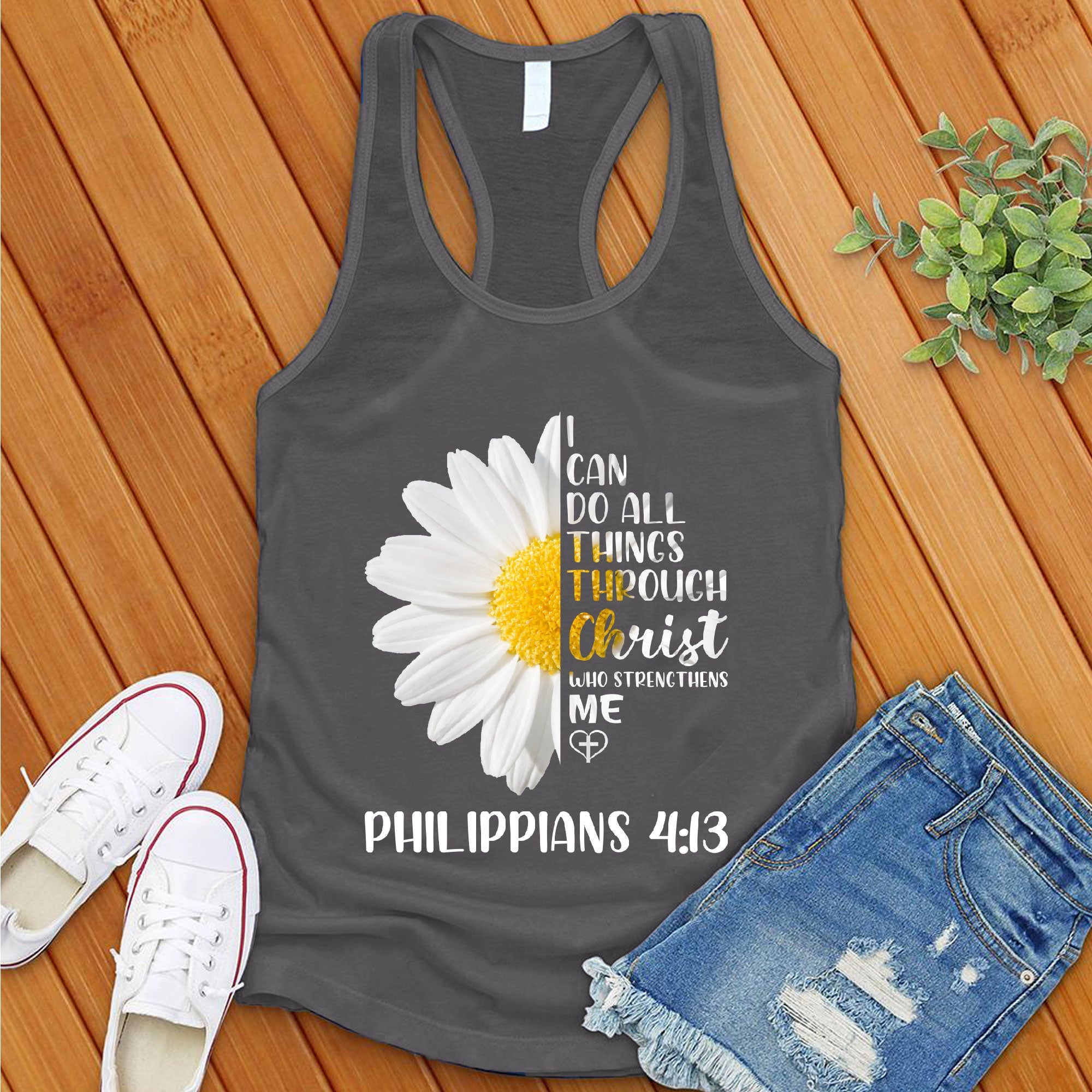 I Can Do All Things Flowers Women's Tank Top - Love Tees