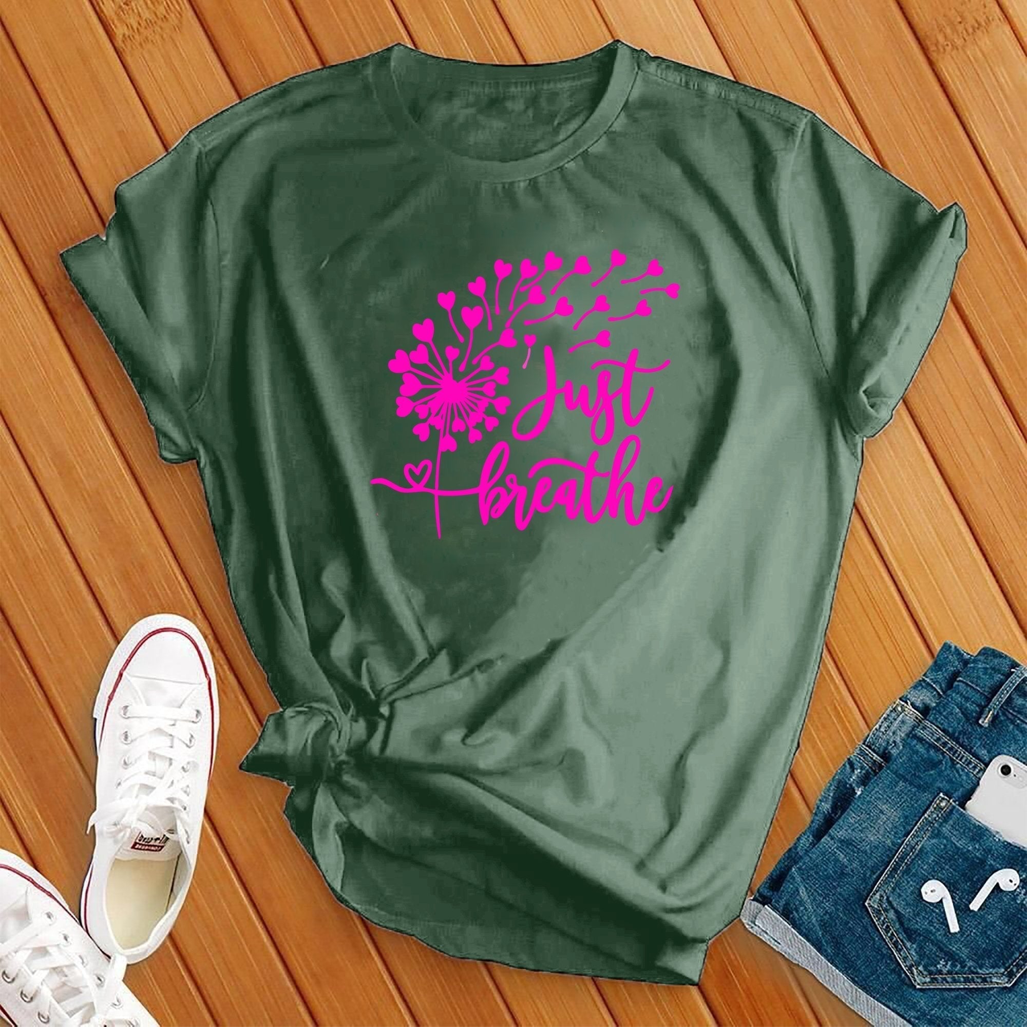 Just Breath Dandelion Tee - Love Tees