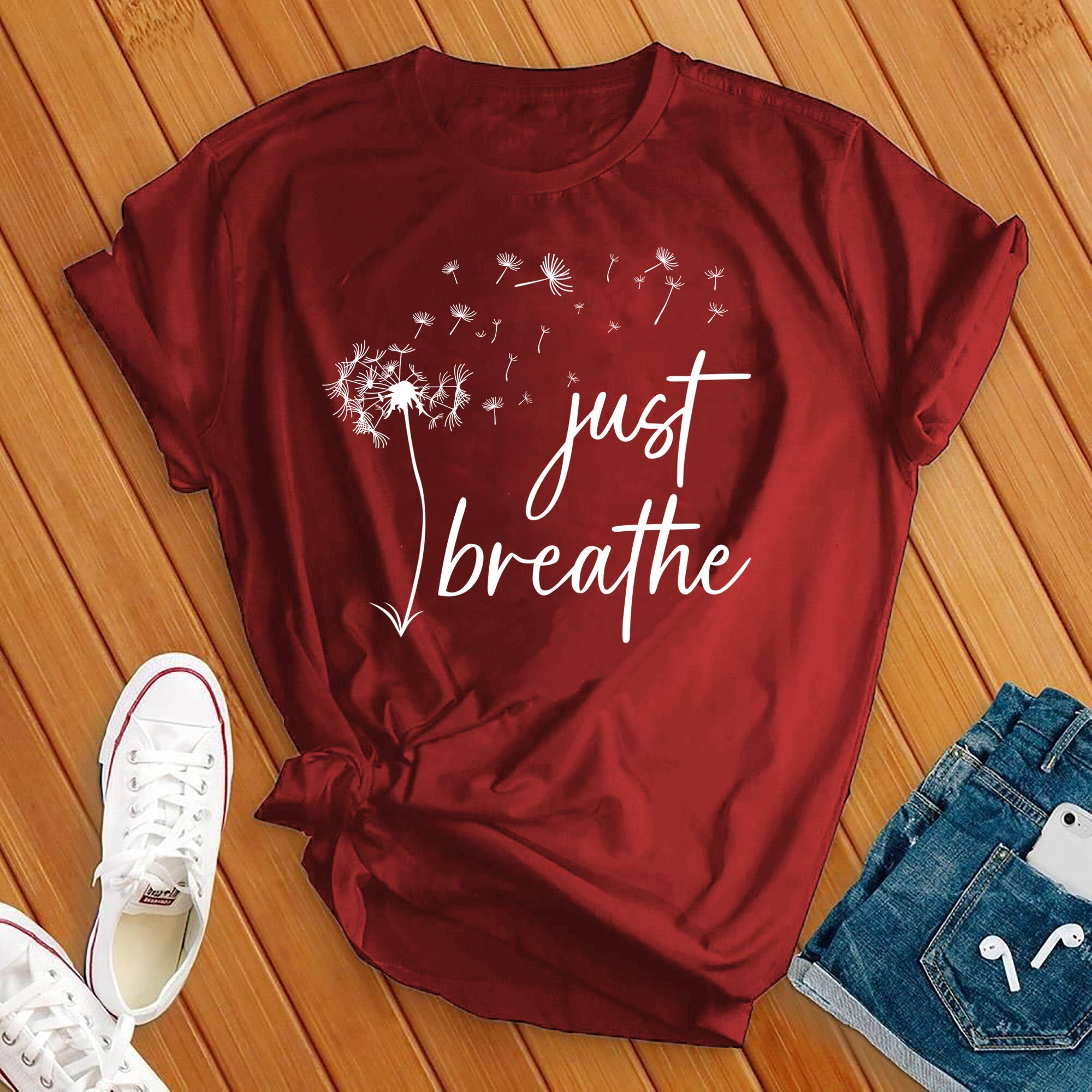 Just Breathe Dandelion Tee - Love Tees