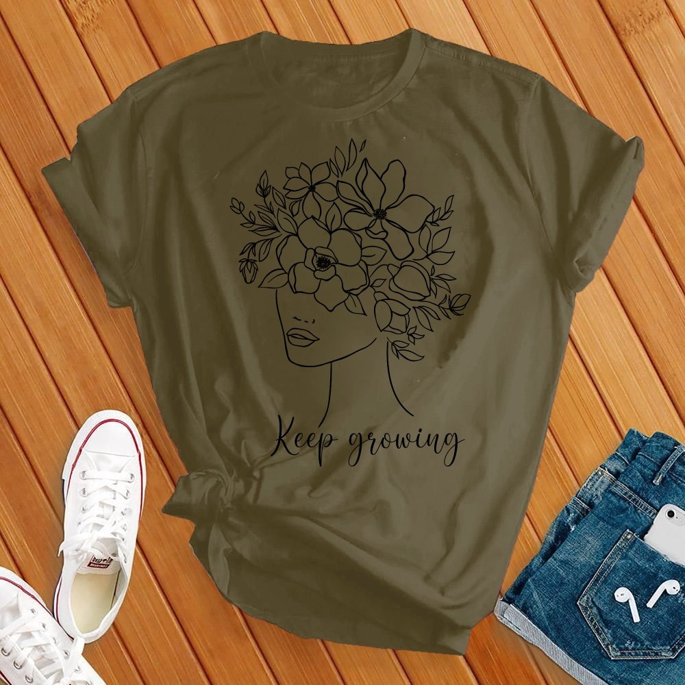 Keep Growing Floral Beauty Tee - Love Tees