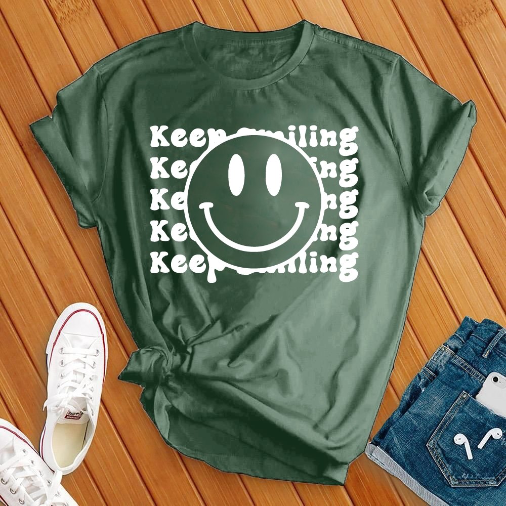 Keep Smiling Smiley Face Tee - Love Tees